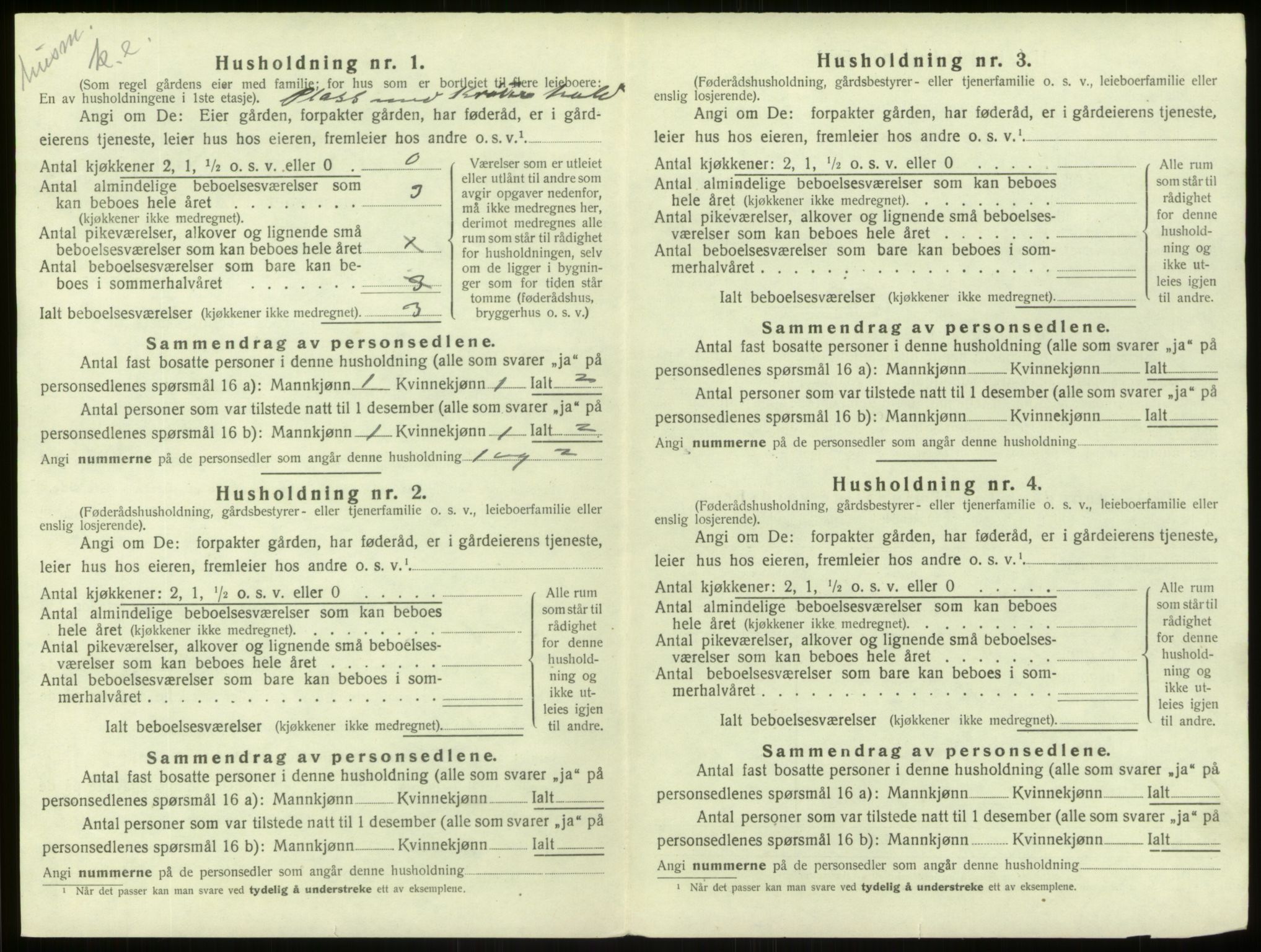 SAB, Folketelling 1920 for 1421 Aurland herred, 1920, s. 728