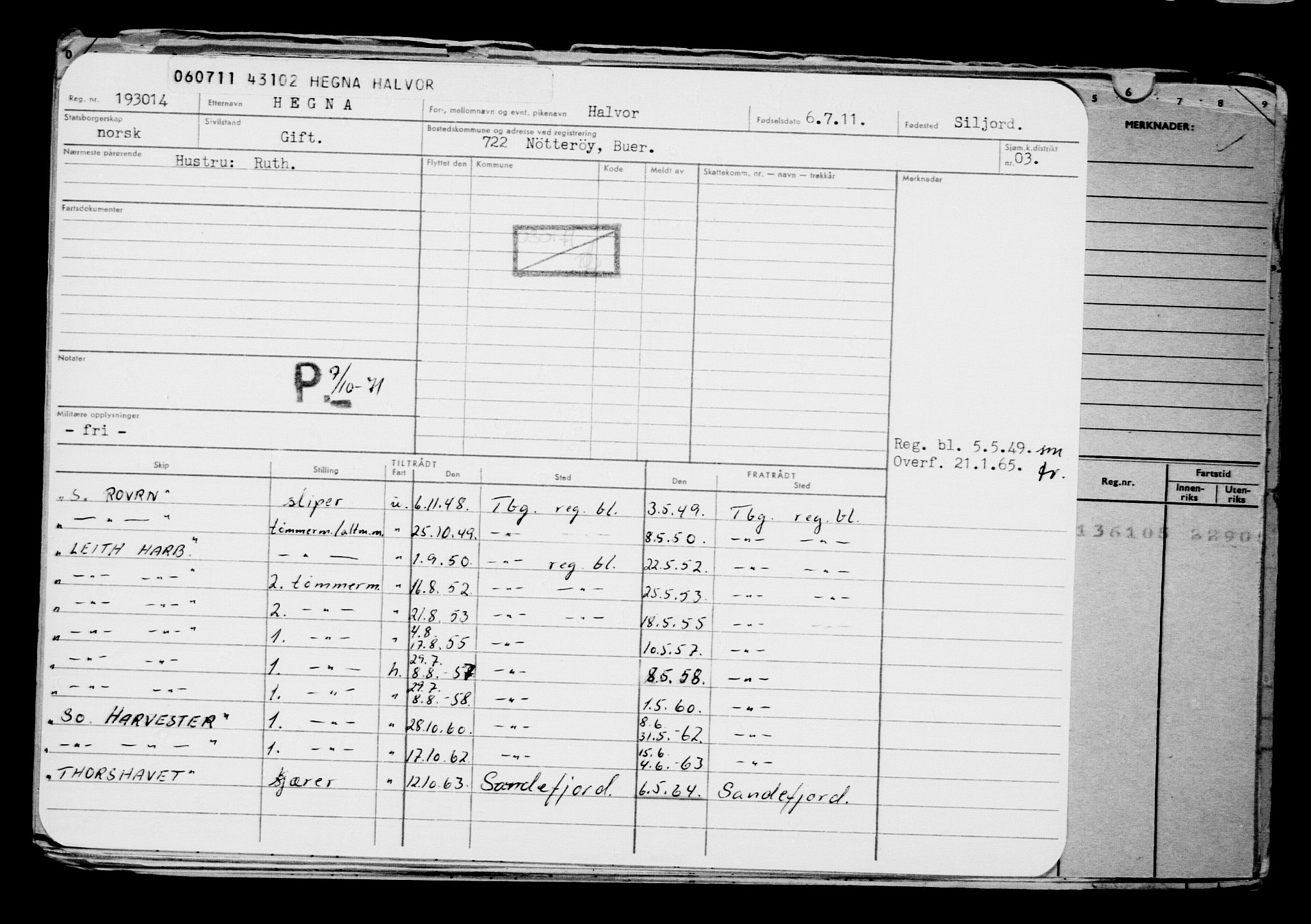 Direktoratet for sjømenn, AV/RA-S-3545/G/Gb/L0098: Hovedkort, 1911, s. 114