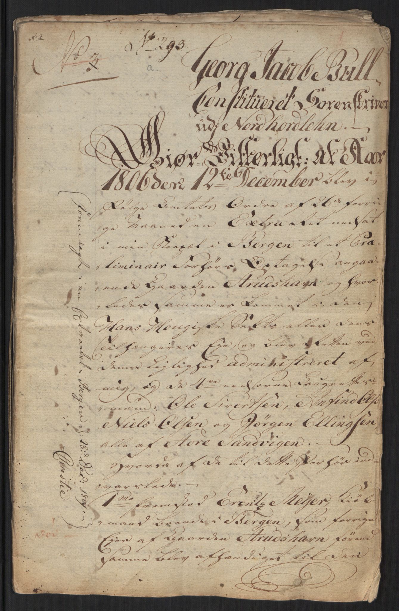 Justisdepartementet, Kommisjon i saken mot Hans Nielsen Hauge 1804, AV/RA-S-1151/D/L0004: Hans Nielsen Hauges sak, 1813, s. 174