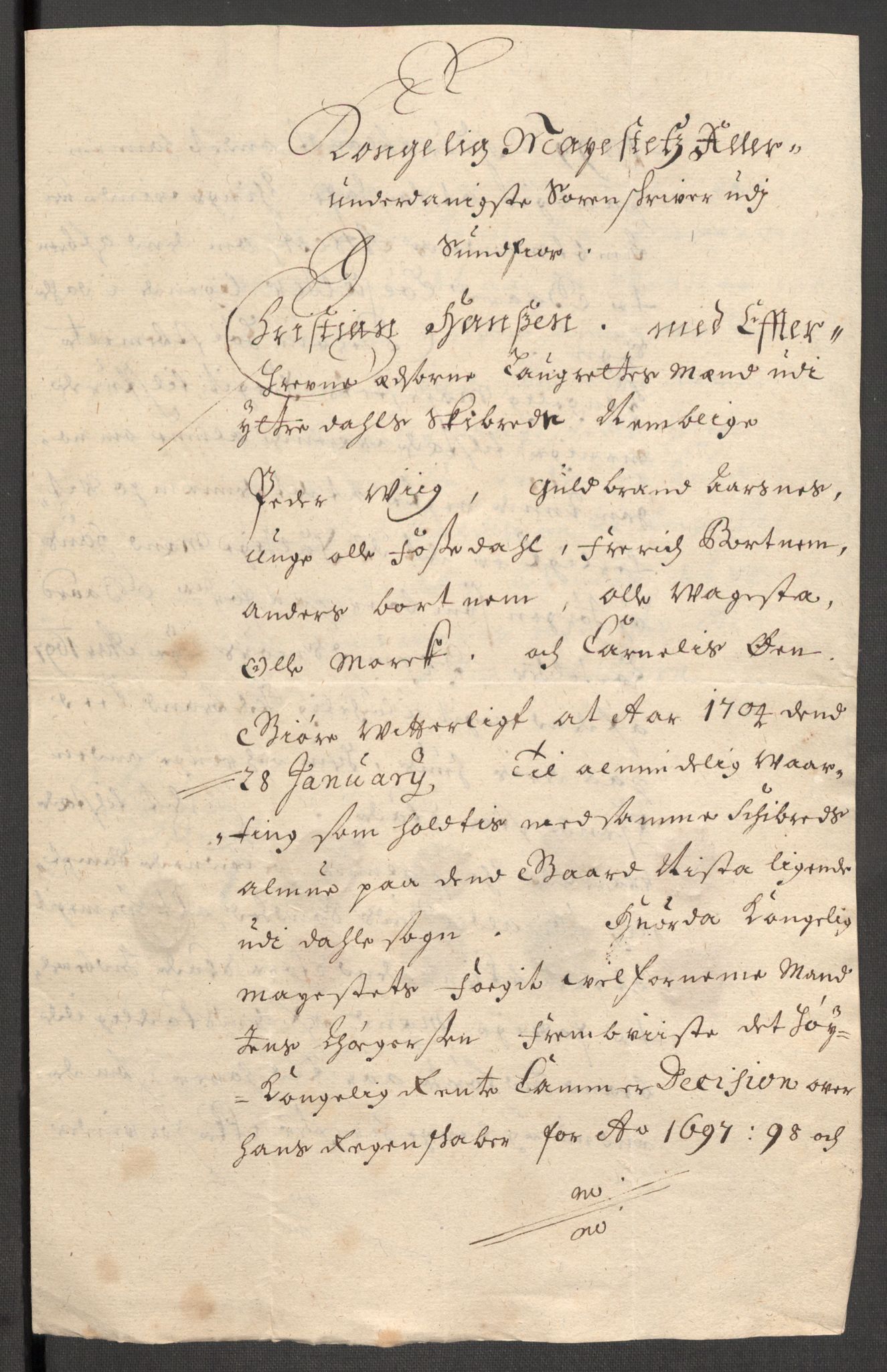 Rentekammeret inntil 1814, Reviderte regnskaper, Fogderegnskap, AV/RA-EA-4092/R53/L3424: Fogderegnskap Sunn- og Nordfjord, 1699, s. 575