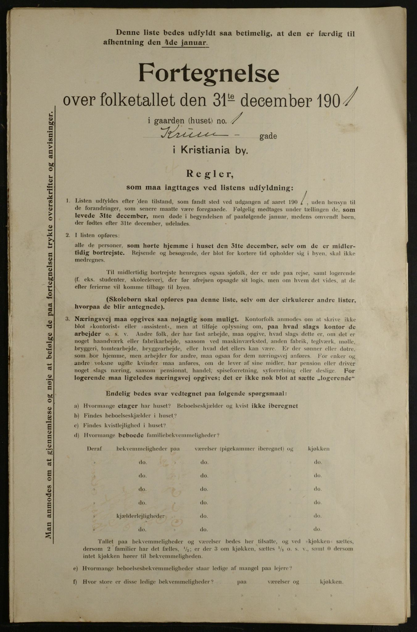 OBA, Kommunal folketelling 31.12.1901 for Kristiania kjøpstad, 1901, s. 8443