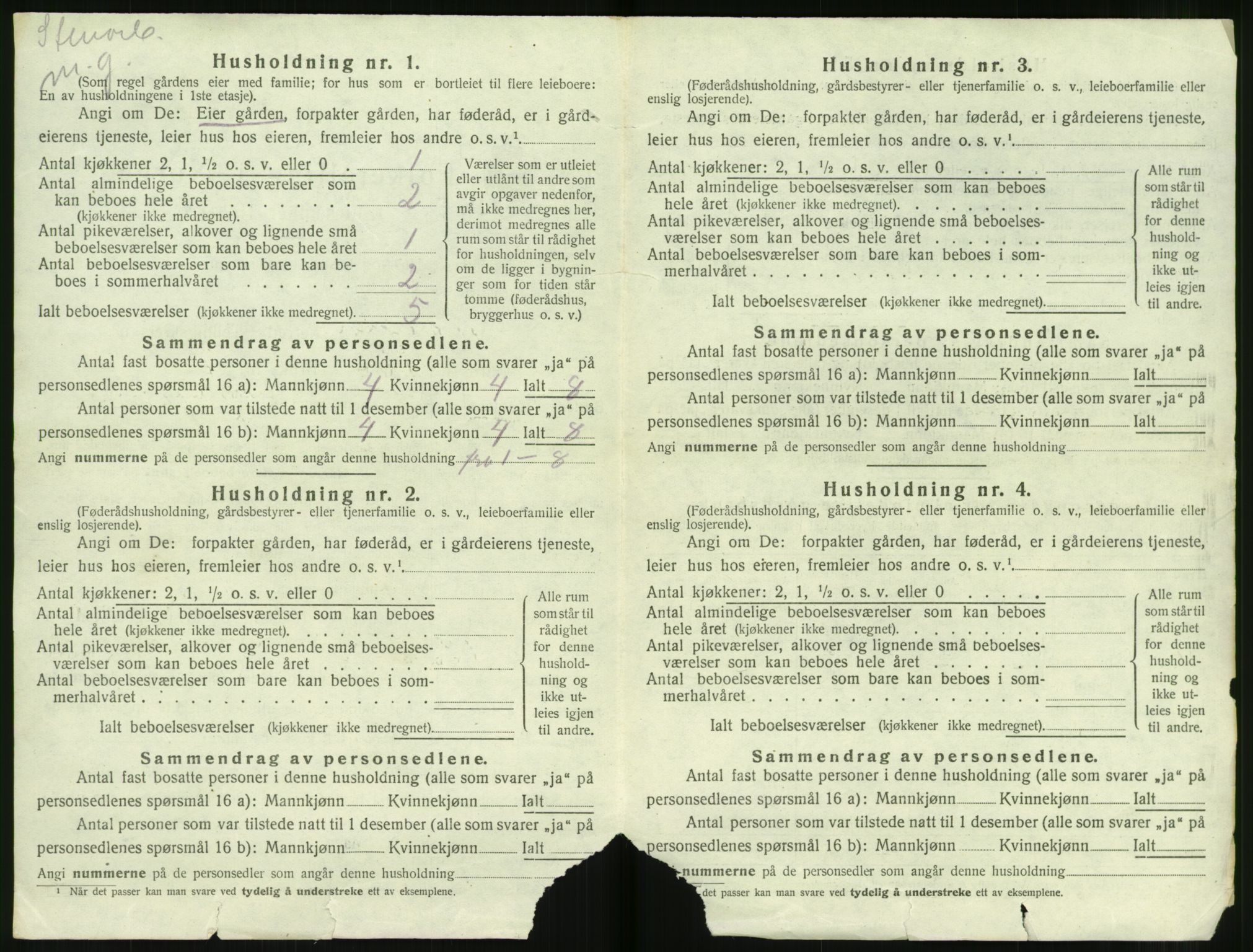 SAT, Folketelling 1920 for 1519 Volda herred, 1920, s. 1879