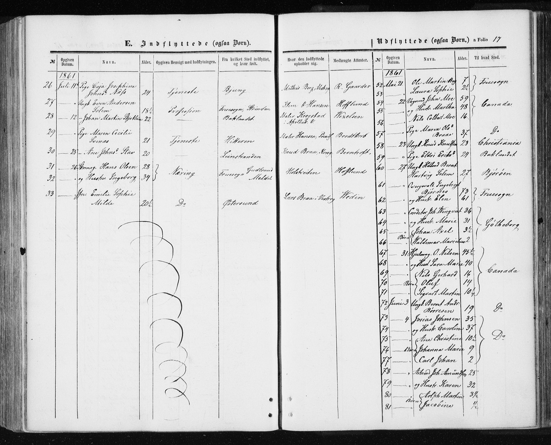 Ministerialprotokoller, klokkerbøker og fødselsregistre - Sør-Trøndelag, SAT/A-1456/601/L0053: Ministerialbok nr. 601A21, 1857-1865, s. 17