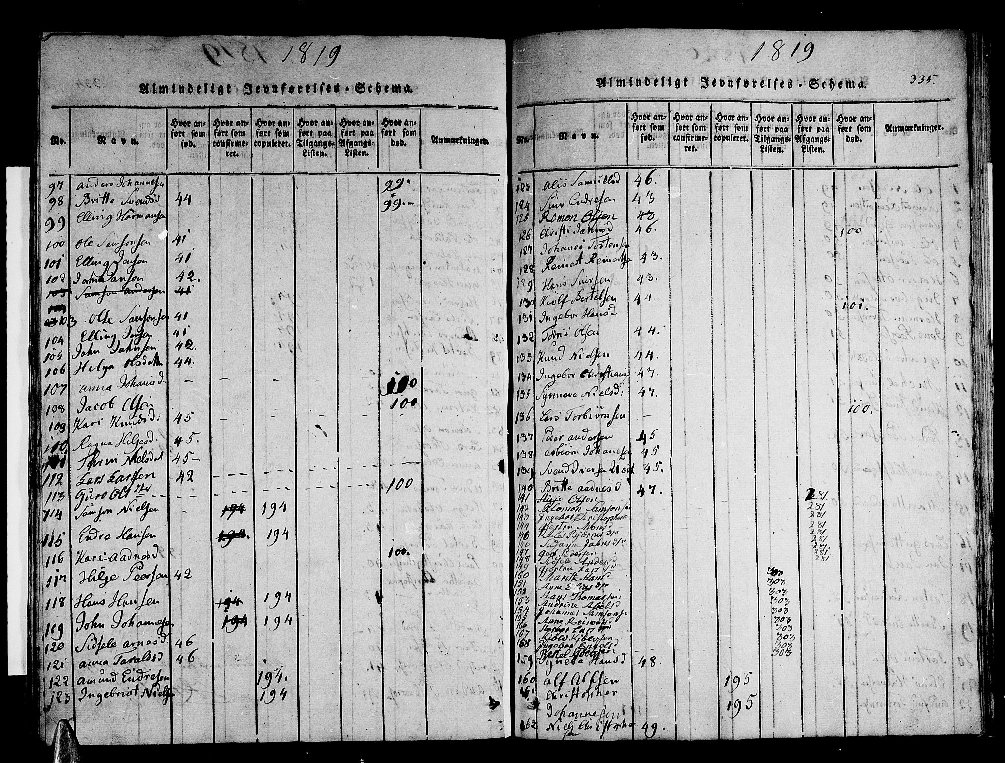 Stord sokneprestembete, AV/SAB-A-78201/H/Haa: Ministerialbok nr. A 5, 1816-1825, s. 335