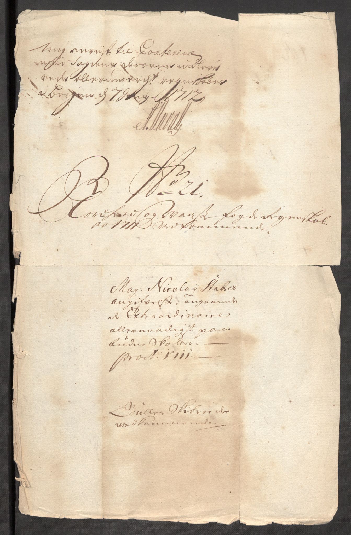 Rentekammeret inntil 1814, Reviderte regnskaper, Fogderegnskap, AV/RA-EA-4092/R51/L3193: Fogderegnskap Nordhordland og Voss, 1711, s. 420