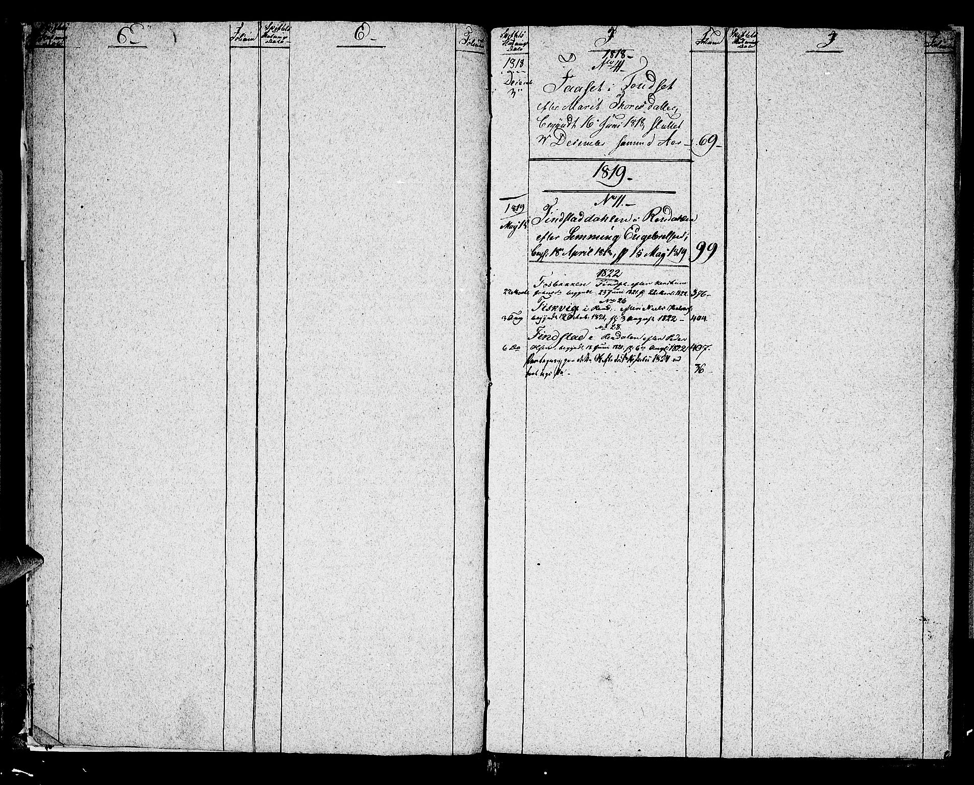 Østerdalen sorenskriveri, SAH/TING-032/J/Ja/L0012: Skifteprotokoll, 1817-1823