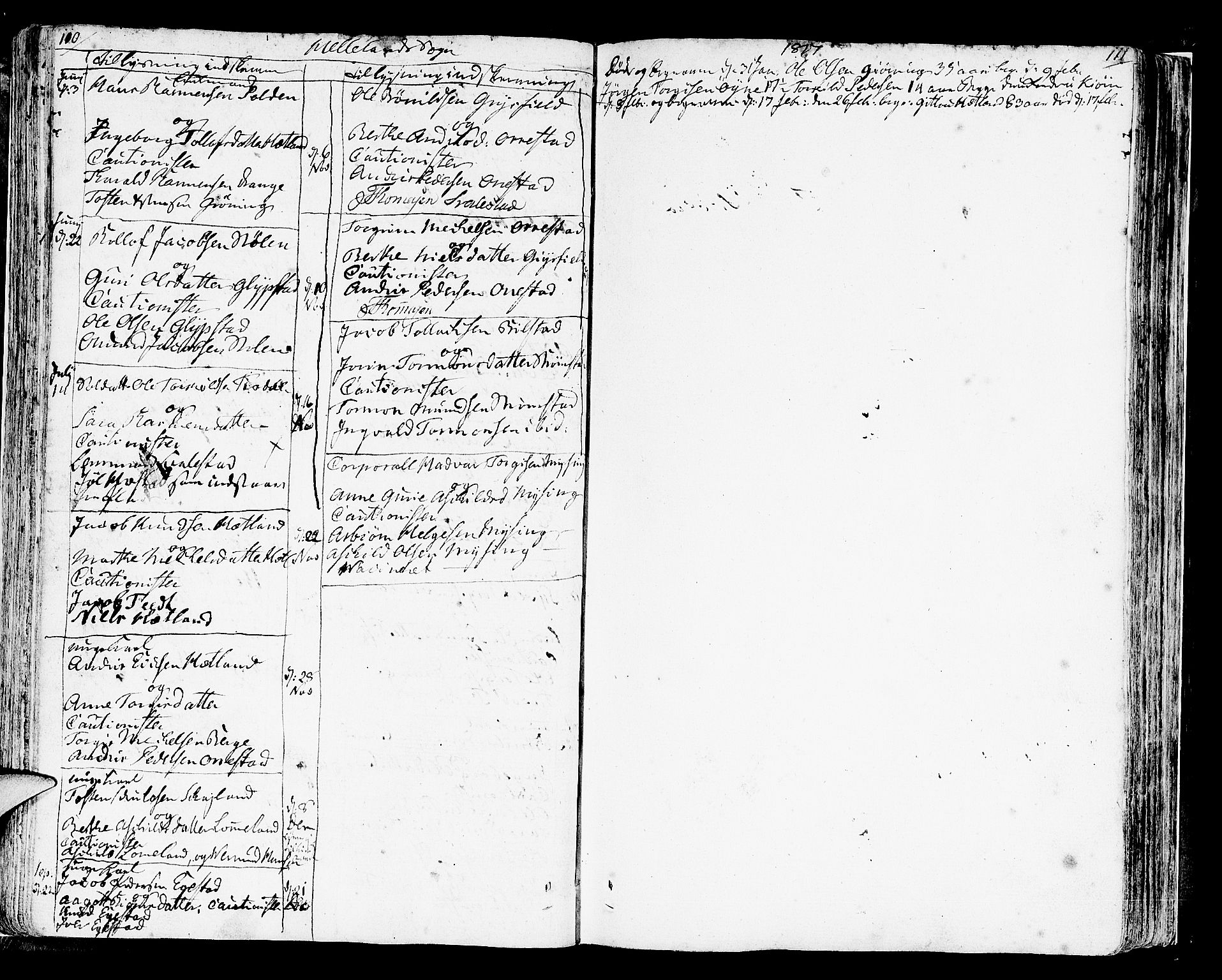 Helleland sokneprestkontor, SAST/A-101810: Ministerialbok nr. A 3 /1, 1791-1817, s. 110-111