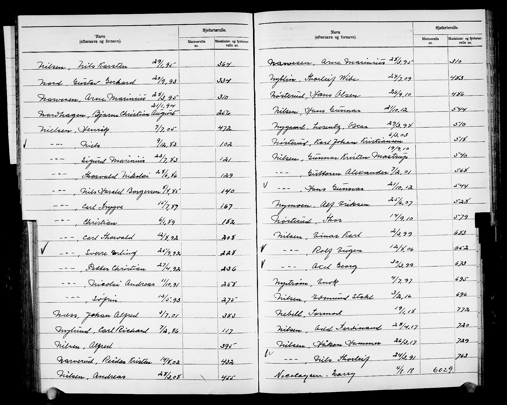 Drammen innrulleringsdistrikt, SAKO/A-781/G/Ga/L0002: Navneregister til rullene, 1940, s. 140