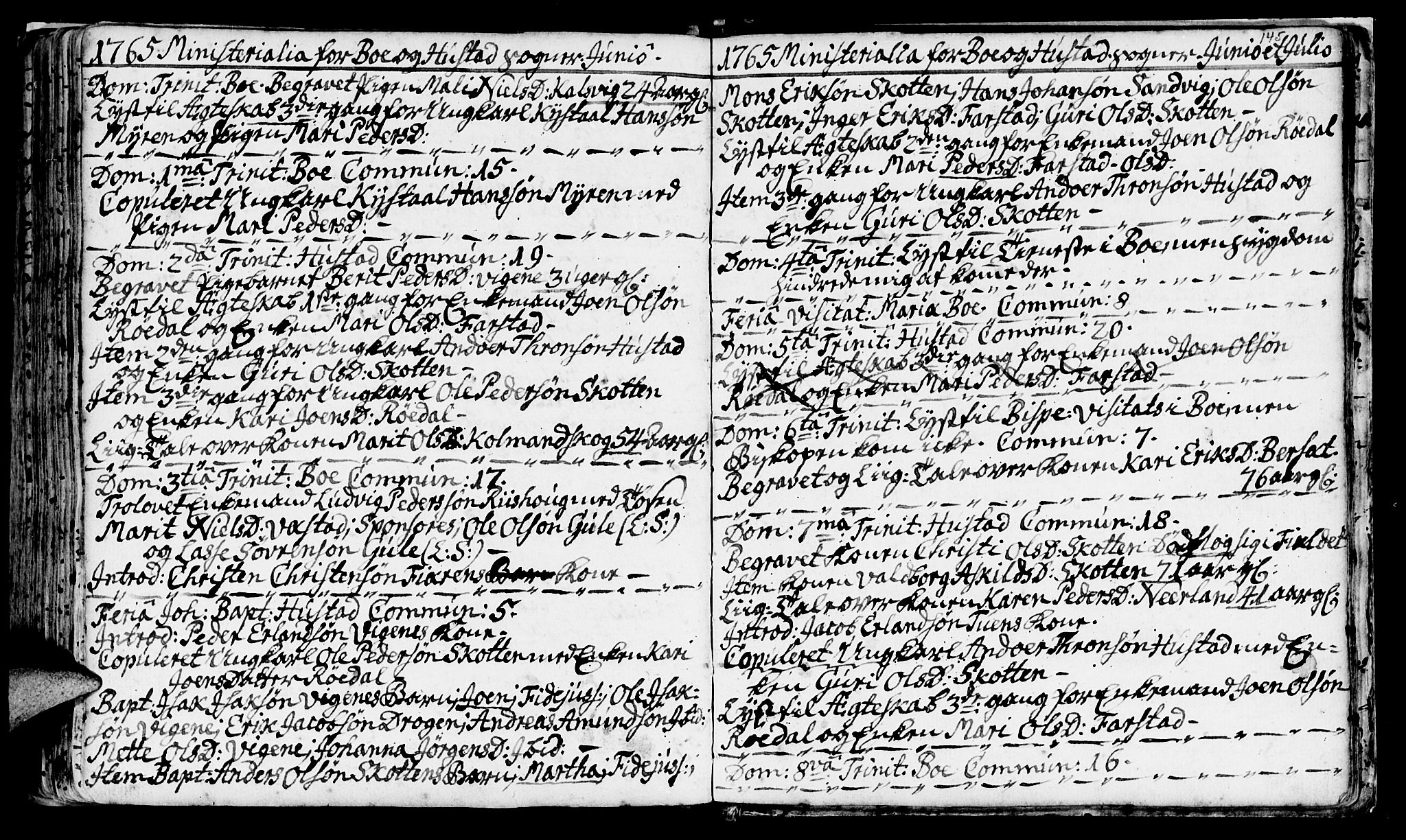 Ministerialprotokoller, klokkerbøker og fødselsregistre - Møre og Romsdal, AV/SAT-A-1454/566/L0760: Ministerialbok nr. 566A01, 1739-1766, s. 145