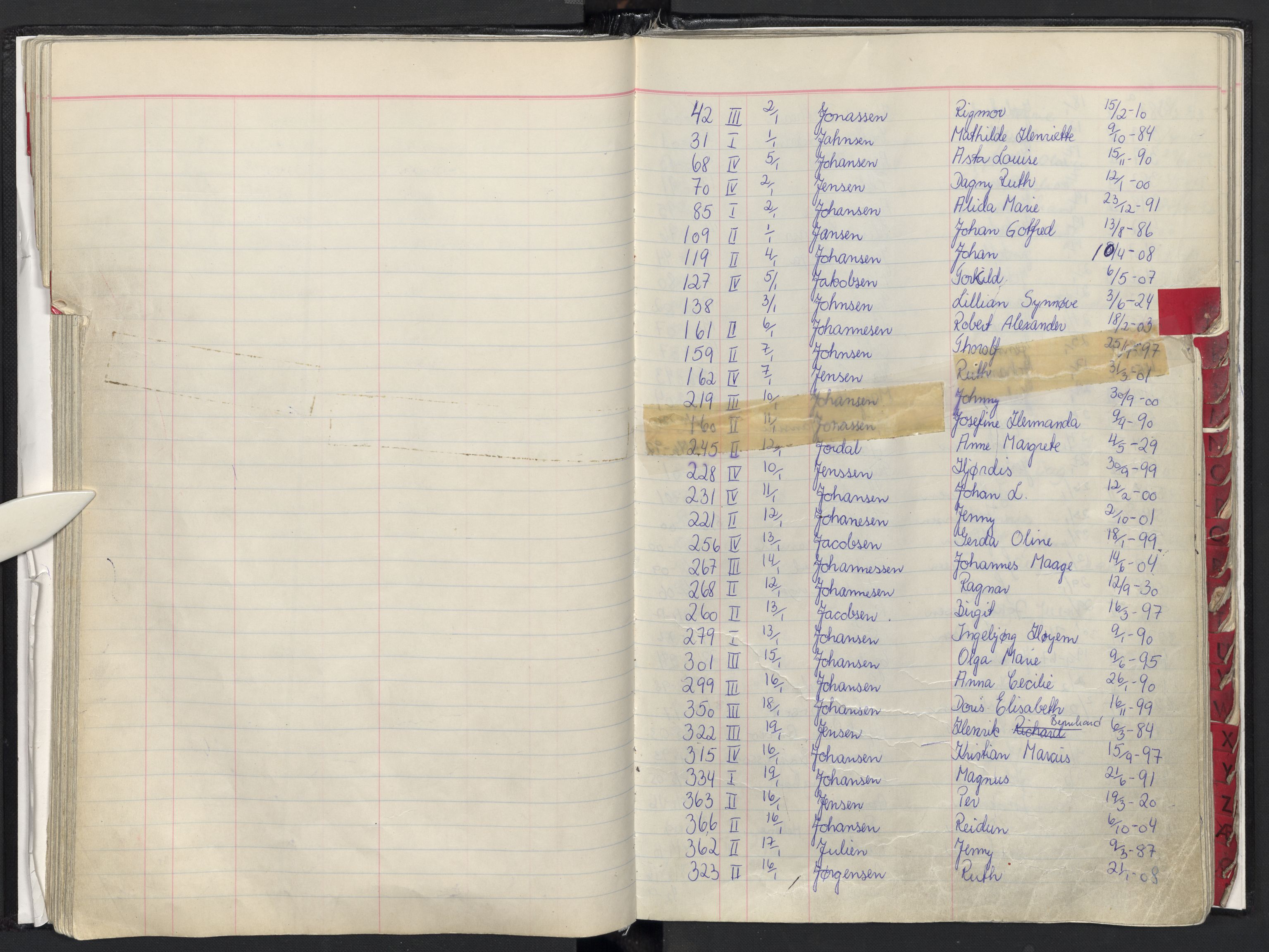 Oslo skifterett, AV/SAO-A-10383/F/Fa/Faa/L0076: Navneregister dødsfallssaker, 1976