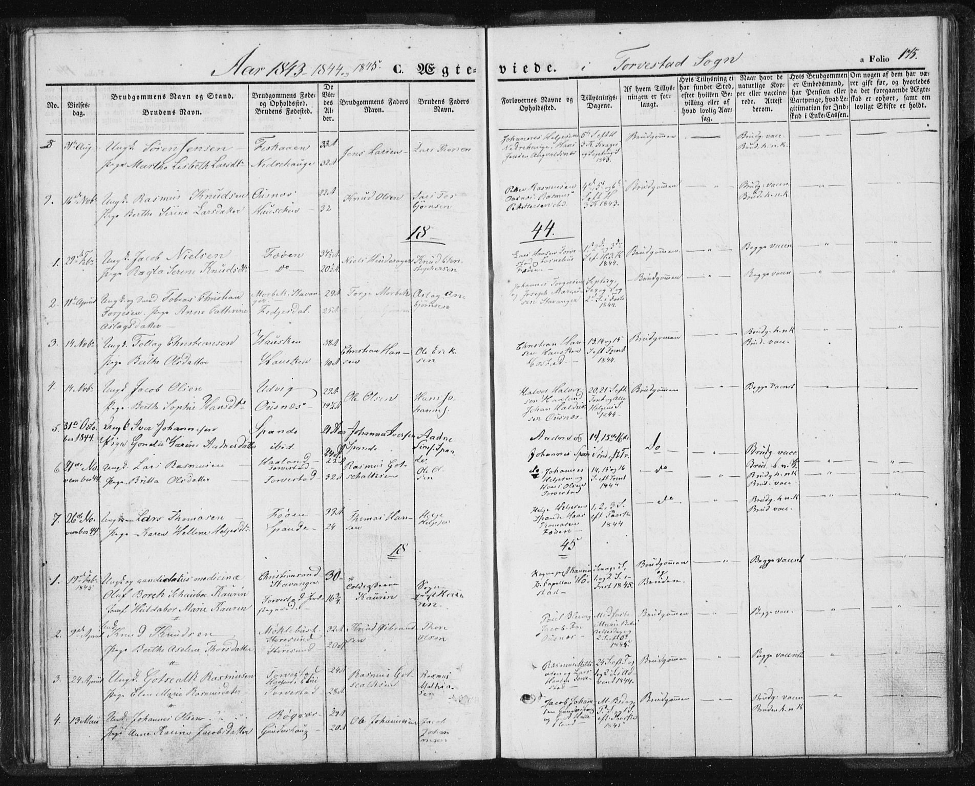 Torvastad sokneprestkontor, SAST/A -101857/H/Ha/Haa/L0005: Ministerialbok nr. A 5, 1836-1847, s. 175