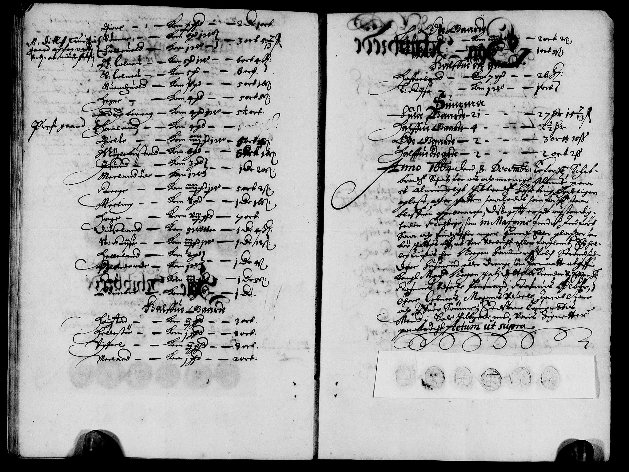 Rentekammeret inntil 1814, Reviderte regnskaper, Lensregnskaper, AV/RA-EA-5023/R/Rb/Rbs/L0048: Stavanger len, 1664