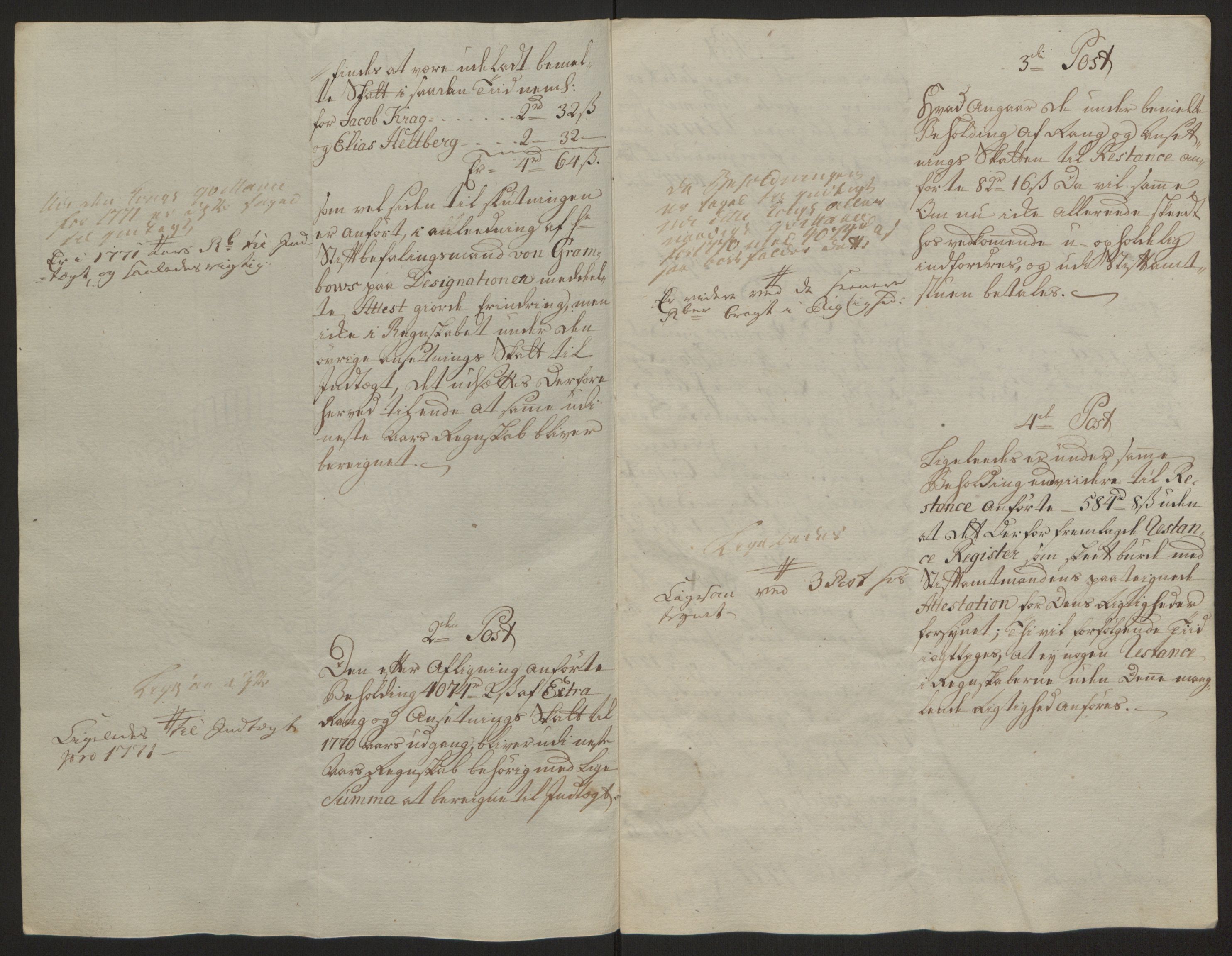 Rentekammeret inntil 1814, Reviderte regnskaper, Fogderegnskap, RA/EA-4092/R64/L4502: Ekstraskatten Namdal, 1762-1772, s. 447