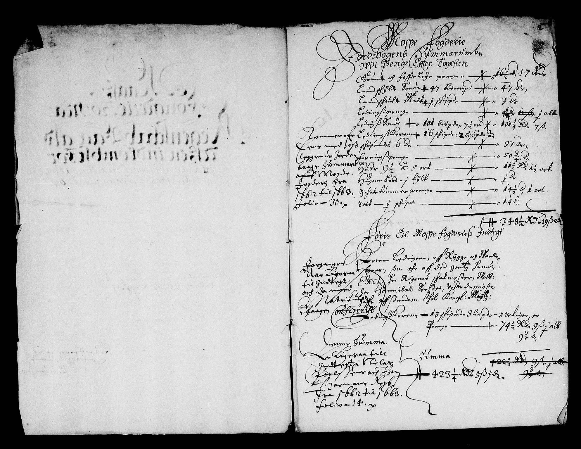 Rentekammeret inntil 1814, Reviderte regnskaper, Stiftamtstueregnskaper, Landkommissariatet på Akershus og Akershus stiftamt, AV/RA-EA-5869/R/Ra/L0010: Landkommissariatet på Akershus, 1662