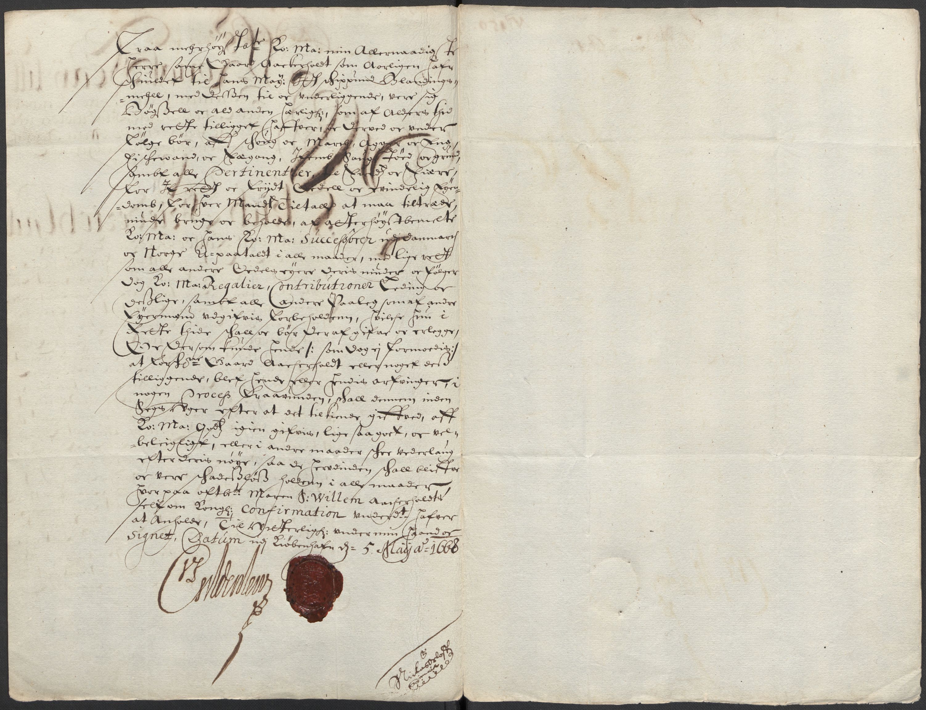 Rentekammeret, Kammerkanselliet, RA/EA-3111/G/Gg/Ggj/Ggja/L0001b: Skjøter utstedt av myndigheter i Norge og senere ombyttet med kongelige konfirmasjonsskjøter, 1663-1669, s. 154