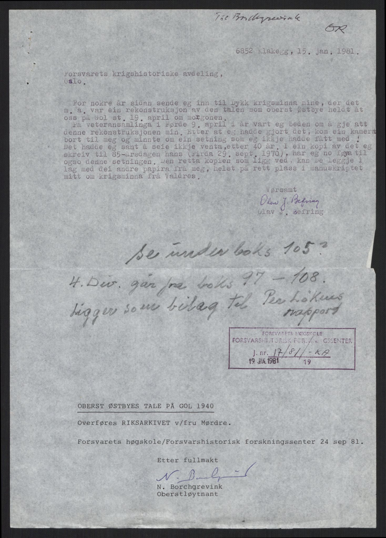 Forsvaret, Forsvarets krigshistoriske avdeling, AV/RA-RAFA-2017/Y/Yb/L0106: II-C-11-433-438  -  4. Divisjon., 1940, s. 2