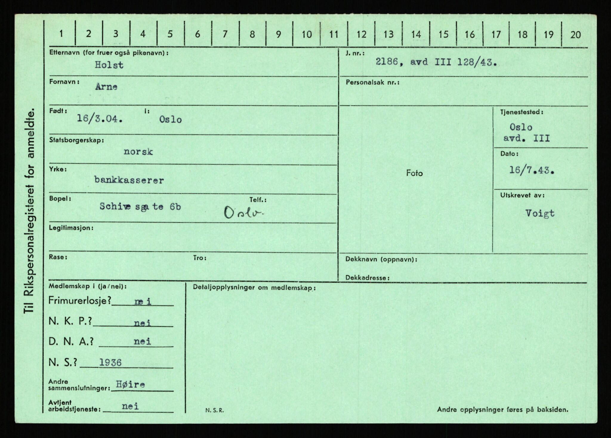 Statspolitiet - Hovedkontoret / Osloavdelingen, AV/RA-S-1329/C/Ca/L0007: Hol - Joelsen, 1943-1945, s. 470