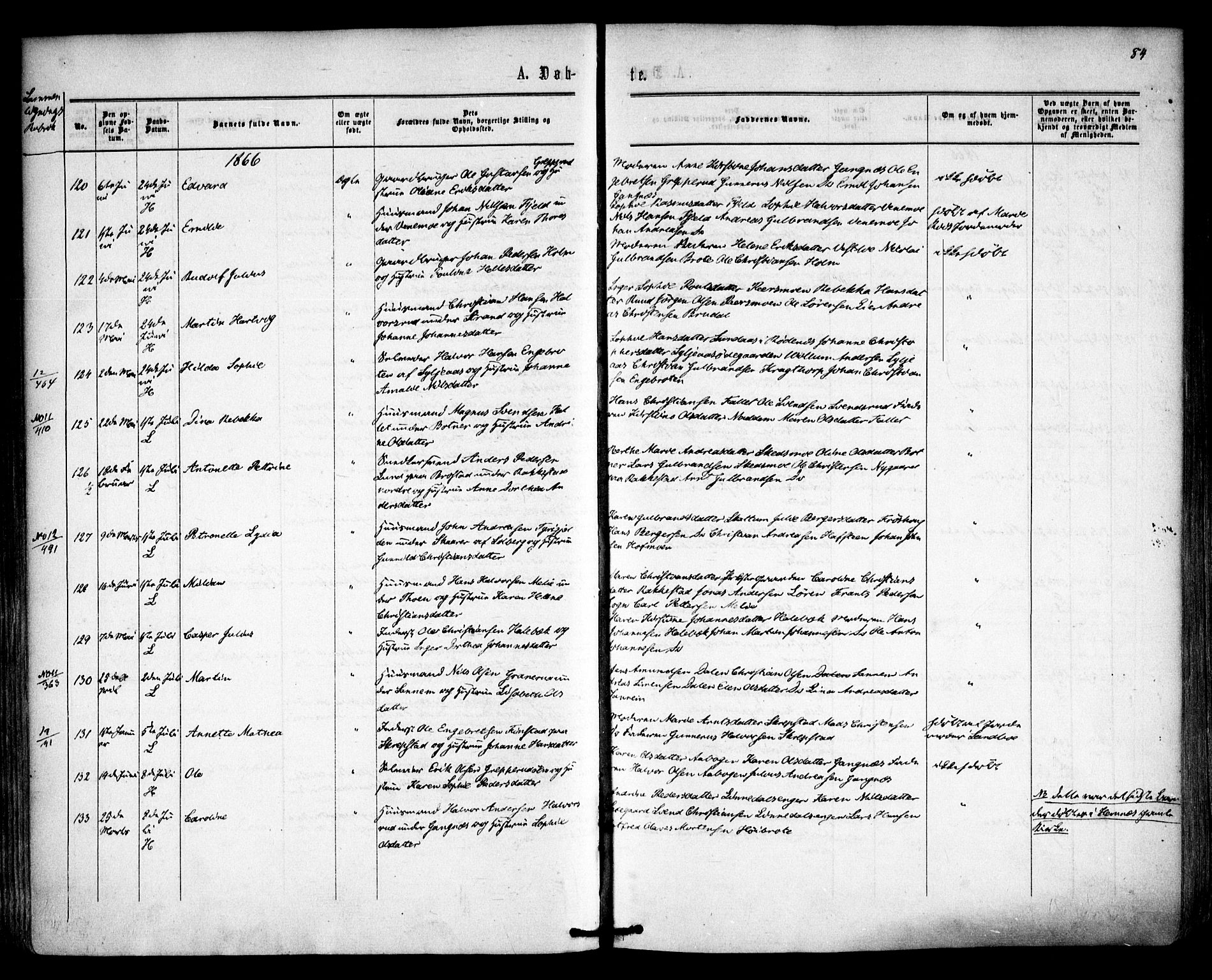 Høland prestekontor Kirkebøker, SAO/A-10346a/F/Fa/L0011: Ministerialbok nr. I 11, 1862-1869, s. 84