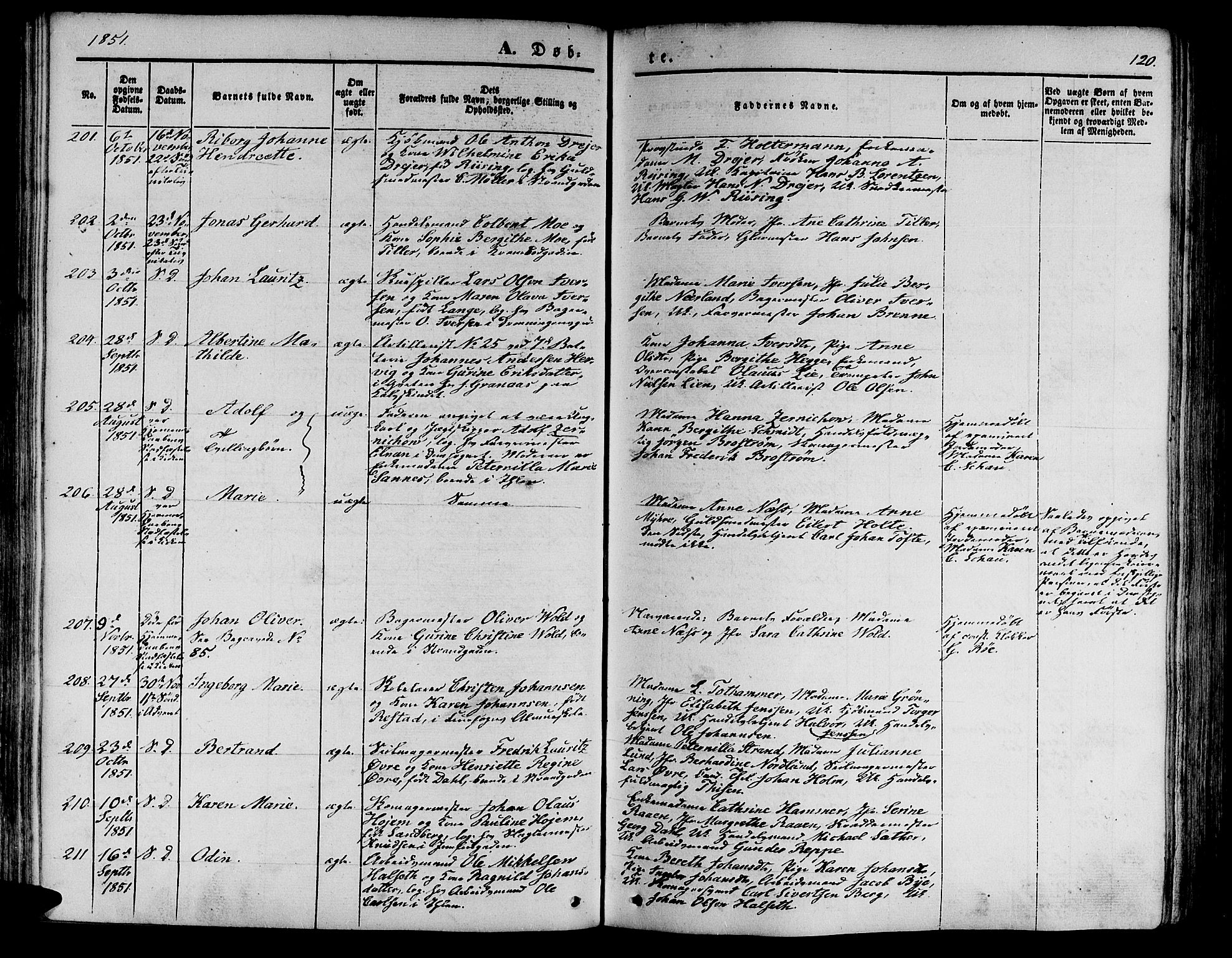 Ministerialprotokoller, klokkerbøker og fødselsregistre - Sør-Trøndelag, AV/SAT-A-1456/602/L0137: Klokkerbok nr. 602C05, 1846-1856, s. 120