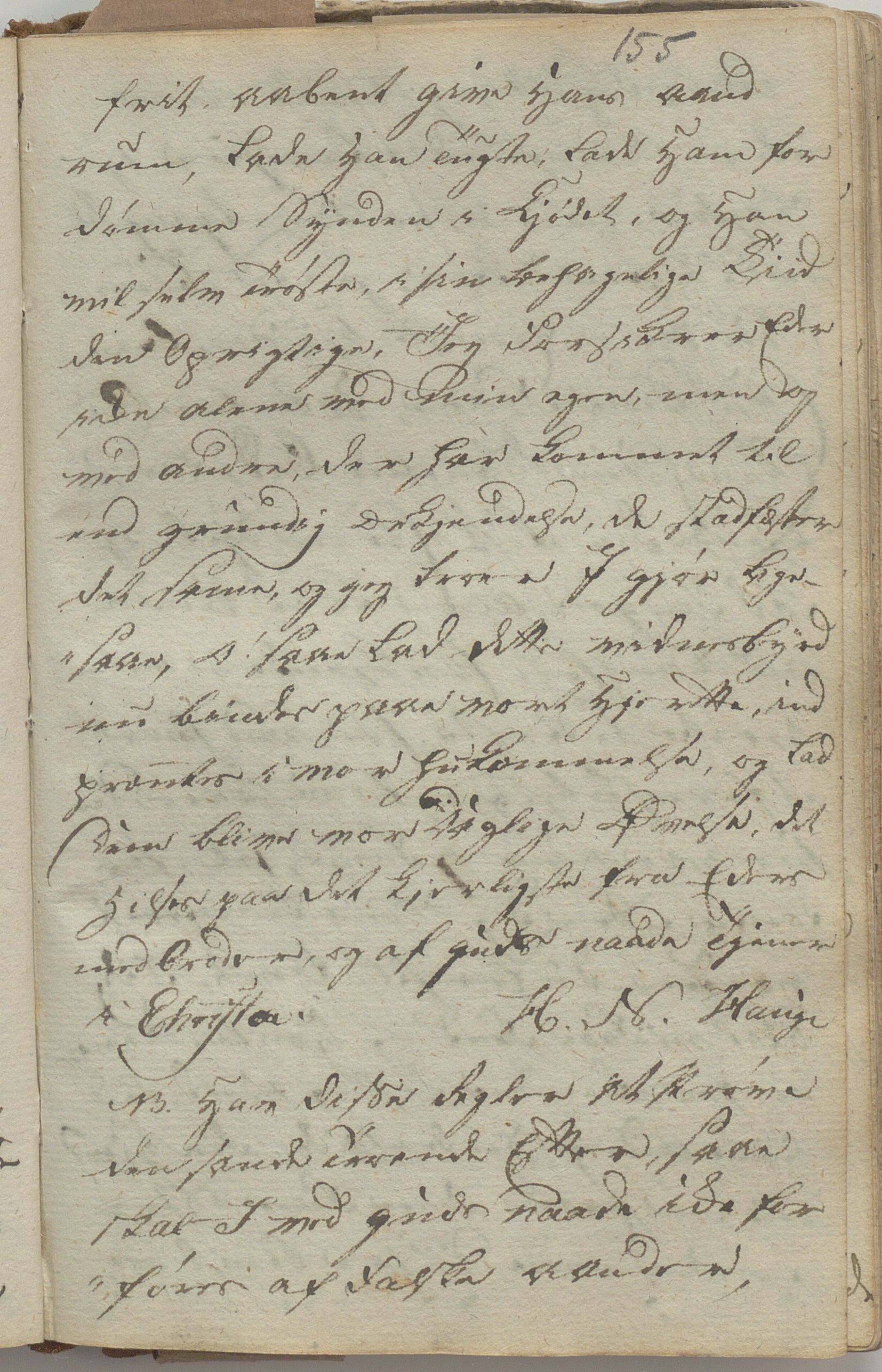 Heggtveitsamlingen, TMF/A-1007/H/L0049/0005: Kopibøker, brev, opptegnelser. / "Smaaland"- Bok tilhørt Ole Olsen Smaaland, 1815-1823, s. 155