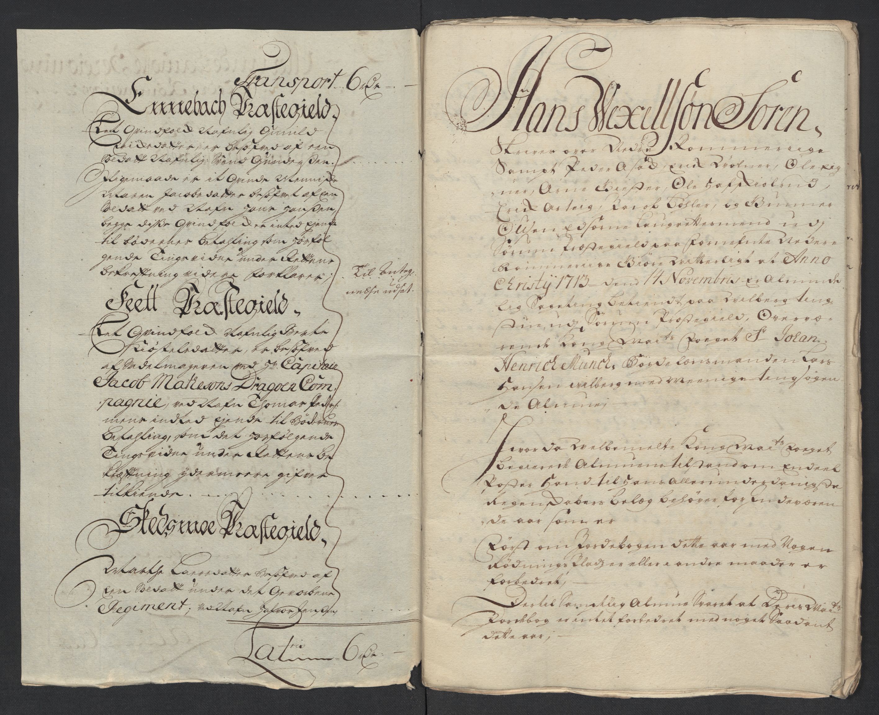 Rentekammeret inntil 1814, Reviderte regnskaper, Fogderegnskap, AV/RA-EA-4092/R11/L0595: Fogderegnskap Nedre Romerike, 1713, s. 261