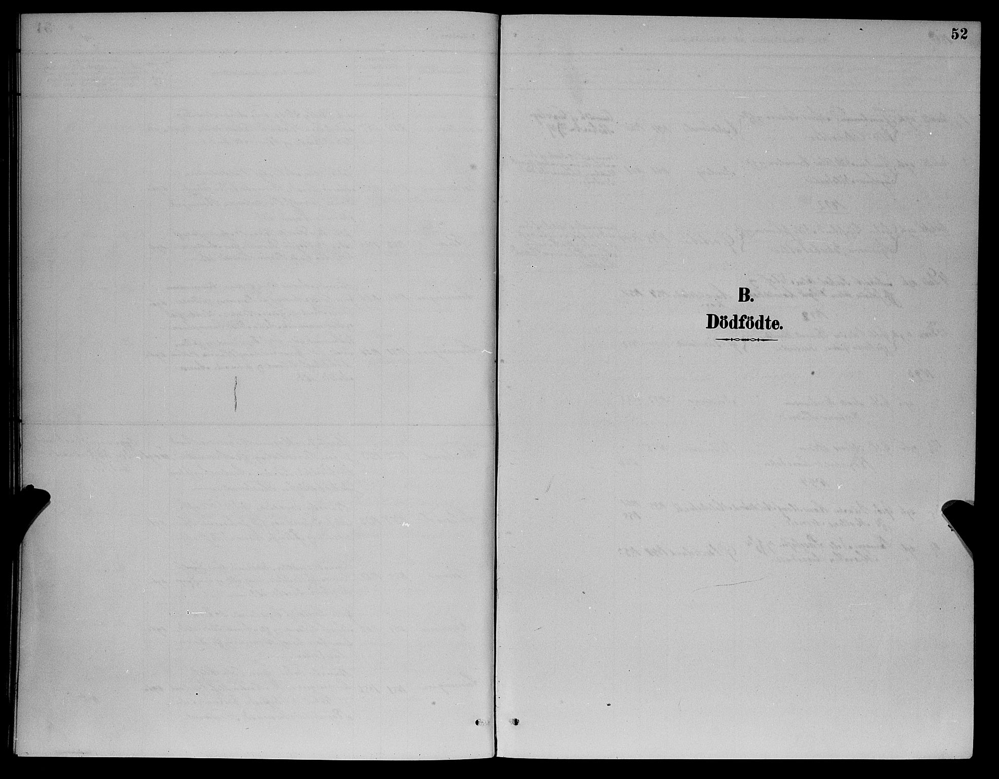 Fana Sokneprestembete, SAB/A-75101/H/Hab/Haba/L0002: Klokkerbok nr. A 2, 1889-1895, s. 52