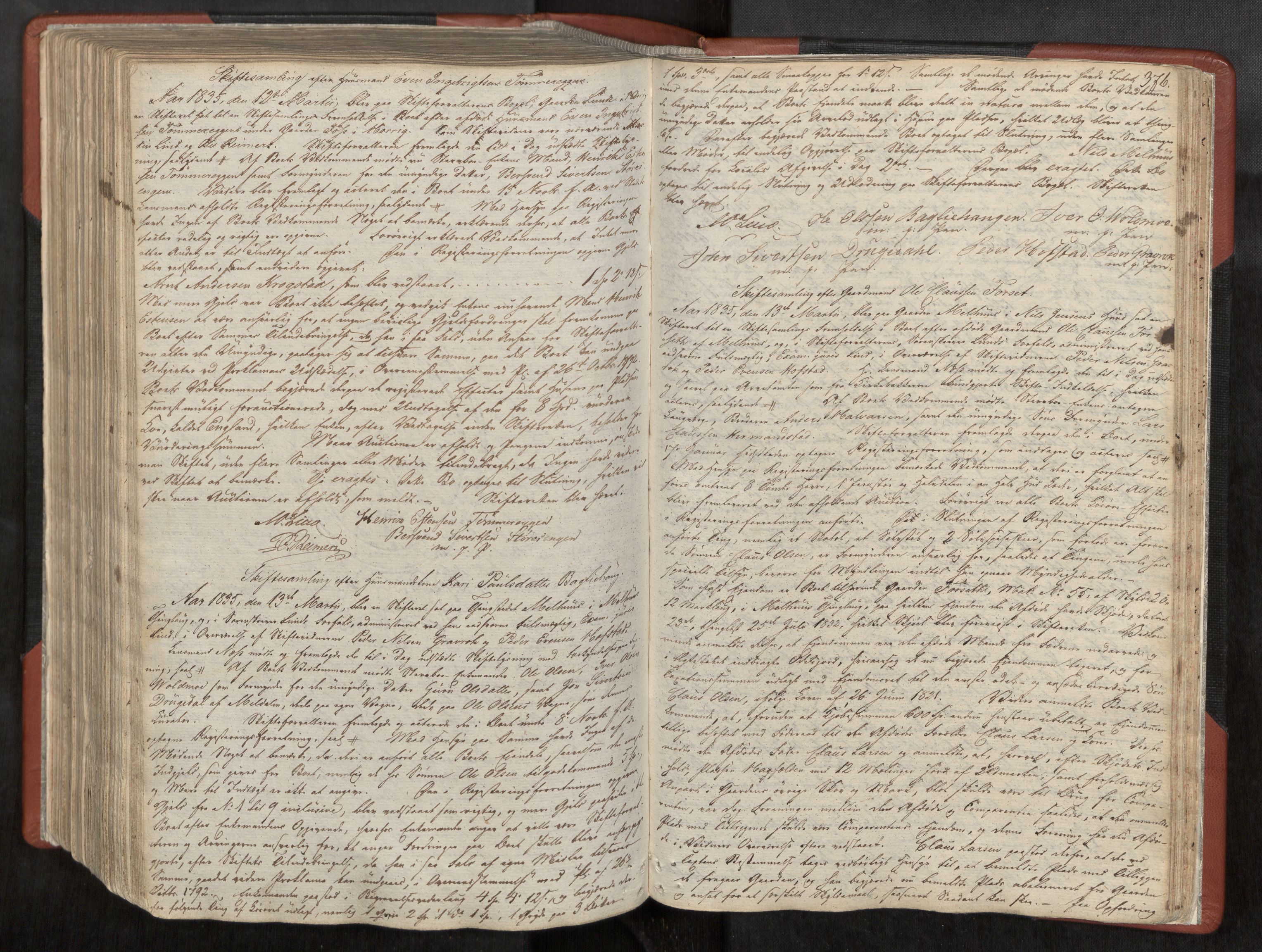 Gauldal sorenskriveri, AV/SAT-A-0014/1/3/3B/L0002: Skiftebehandlingsprotokoll, 1823-1836, s. 376