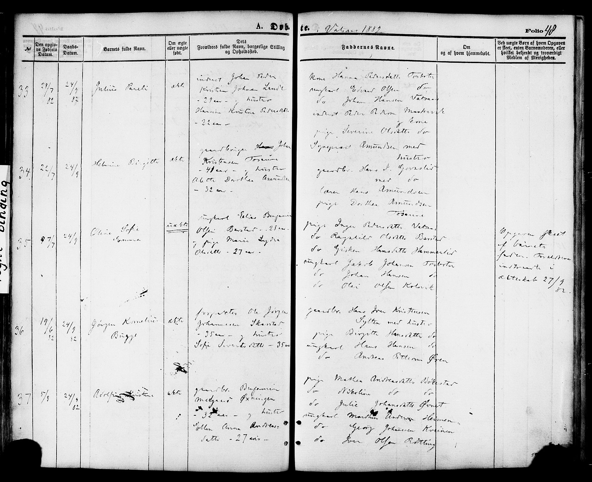 Ministerialprotokoller, klokkerbøker og fødselsregistre - Nordland, AV/SAT-A-1459/810/L0148: Ministerialbok nr. 810A09 /1, 1874-1884, s. 48