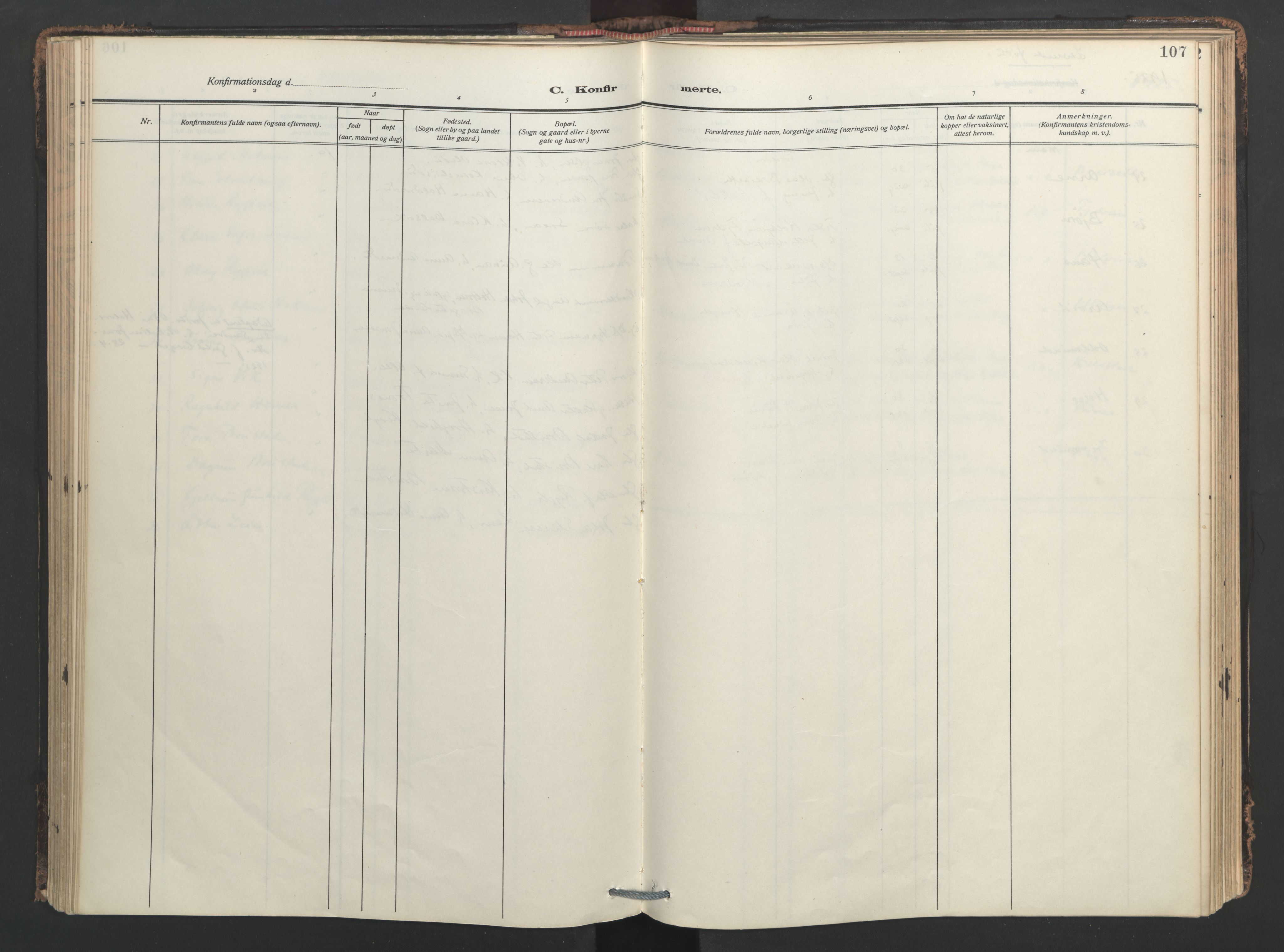 Ministerialprotokoller, klokkerbøker og fødselsregistre - Nord-Trøndelag, AV/SAT-A-1458/713/L0123: Ministerialbok nr. 713A12, 1911-1925, s. 107