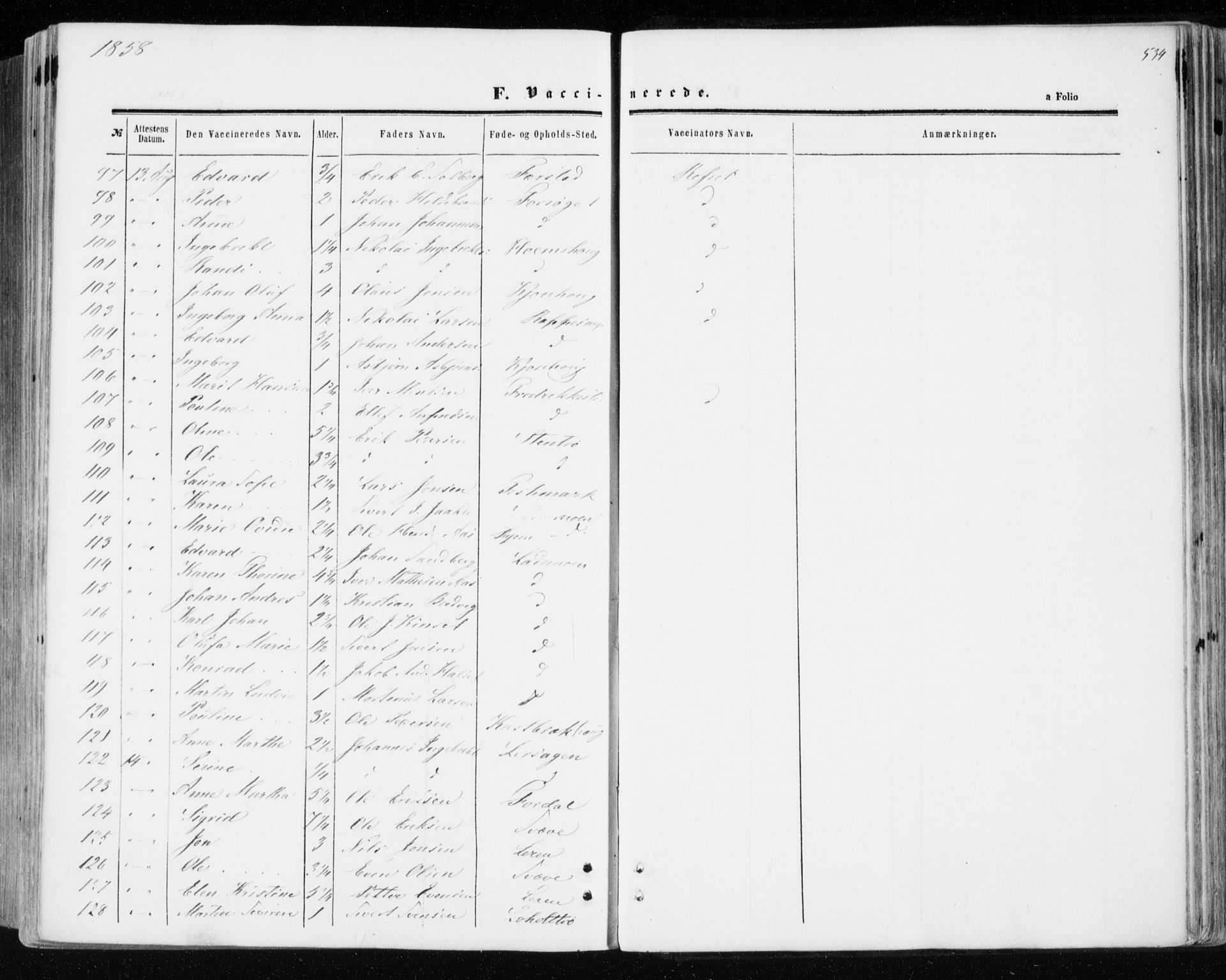 Ministerialprotokoller, klokkerbøker og fødselsregistre - Sør-Trøndelag, SAT/A-1456/606/L0292: Ministerialbok nr. 606A07, 1856-1865, s. 534