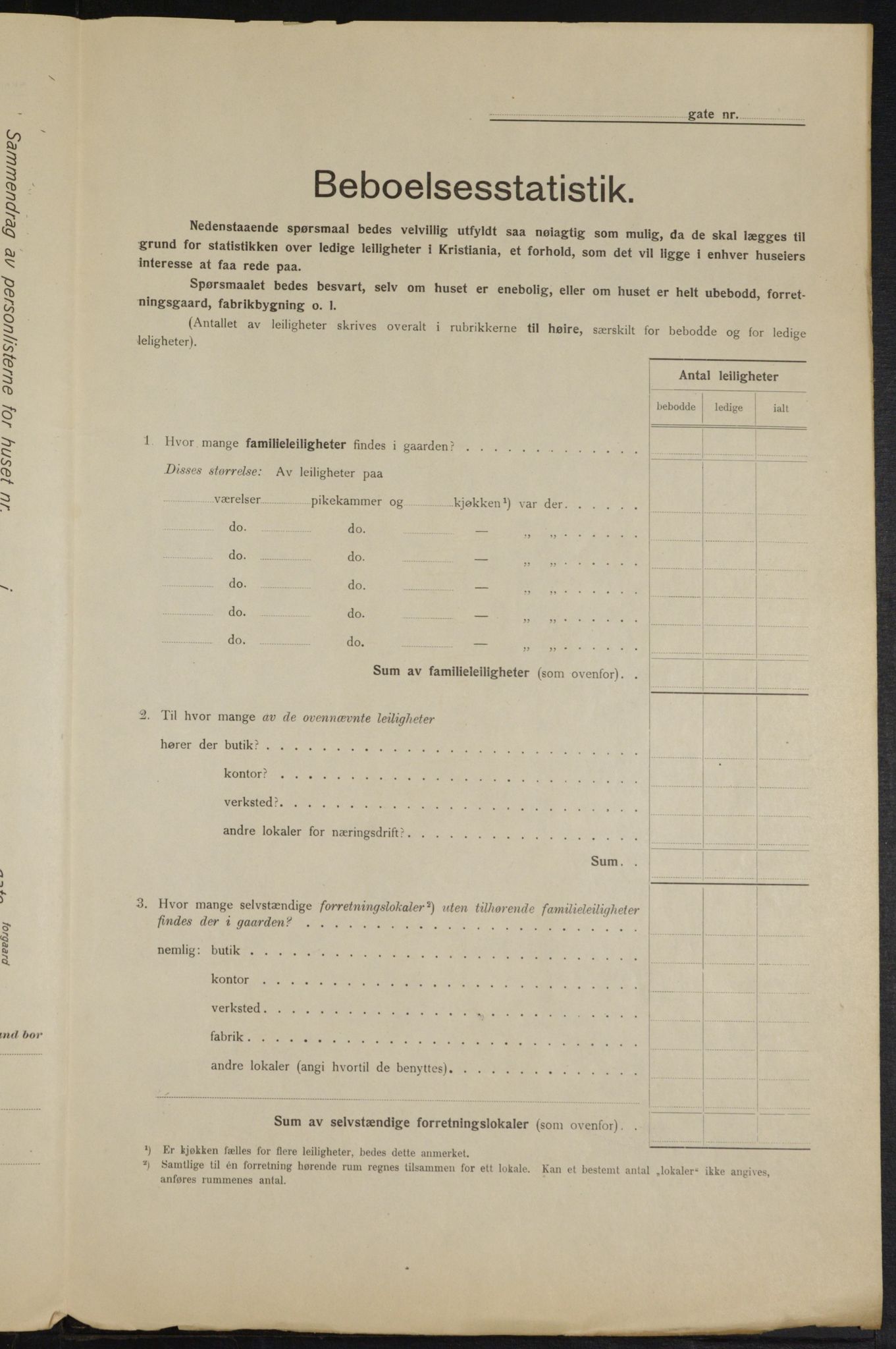 OBA, Kommunal folketelling 1.2.1915 for Kristiania, 1915, s. 5378