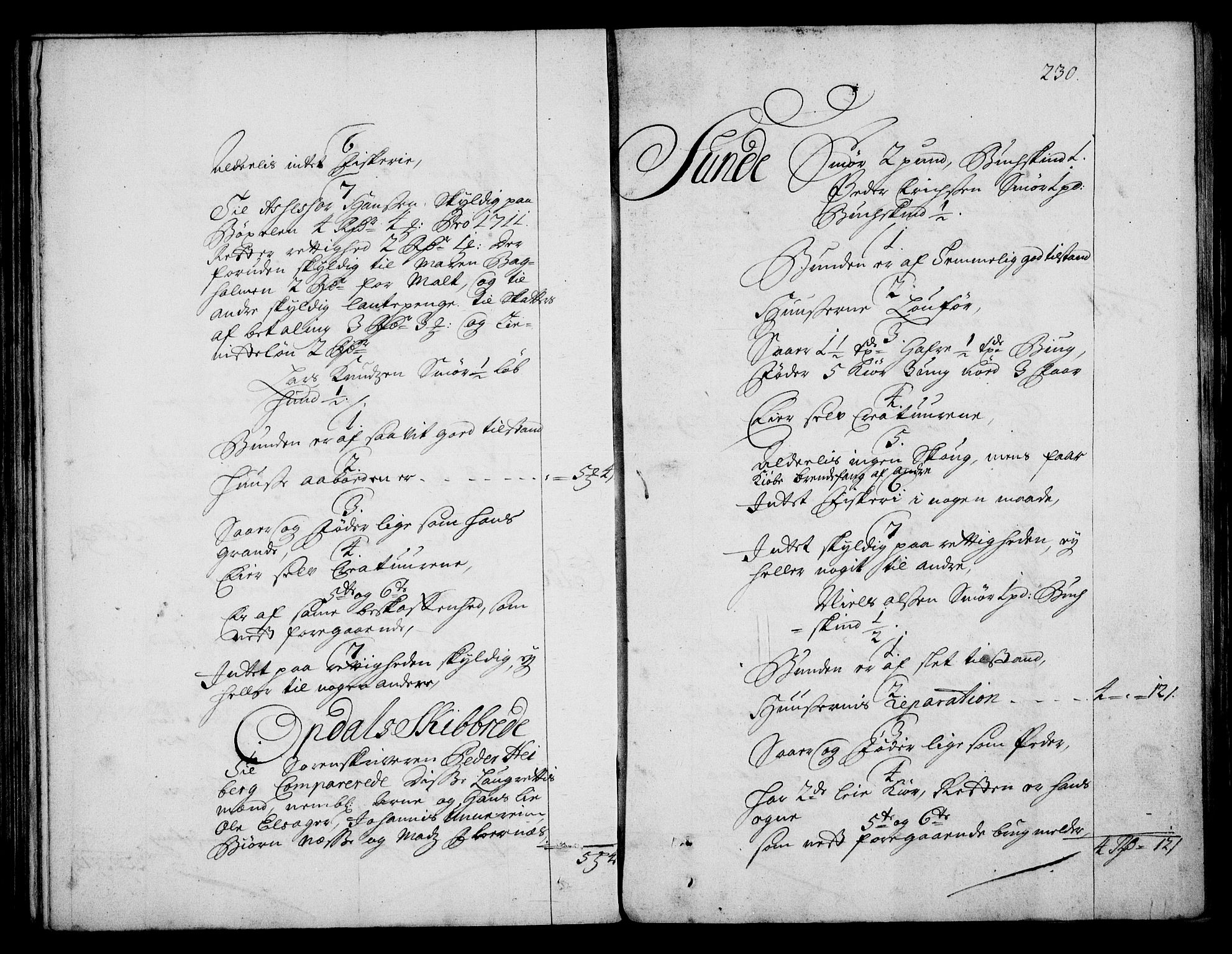 Rentekammeret inntil 1814, Realistisk ordnet avdeling, AV/RA-EA-4070/On/L0003: [Jj 4]: Kommisjonsforretning over Vilhelm Hanssøns forpaktning av Halsnøy klosters gods, 1712-1722, s. 229b-230a