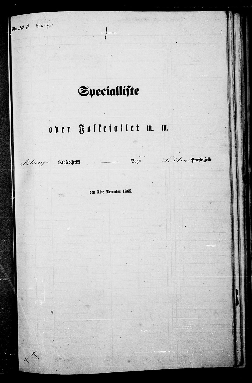 RA, Folketelling 1865 for 0415P Løten prestegjeld, 1865, s. 72
