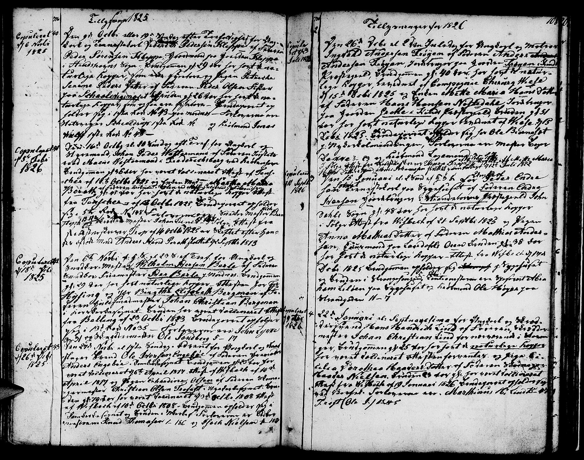 Nykirken Sokneprestembete, AV/SAB-A-77101/H/Hab: Klokkerbok nr. A 2, 1782-1847, s. 108