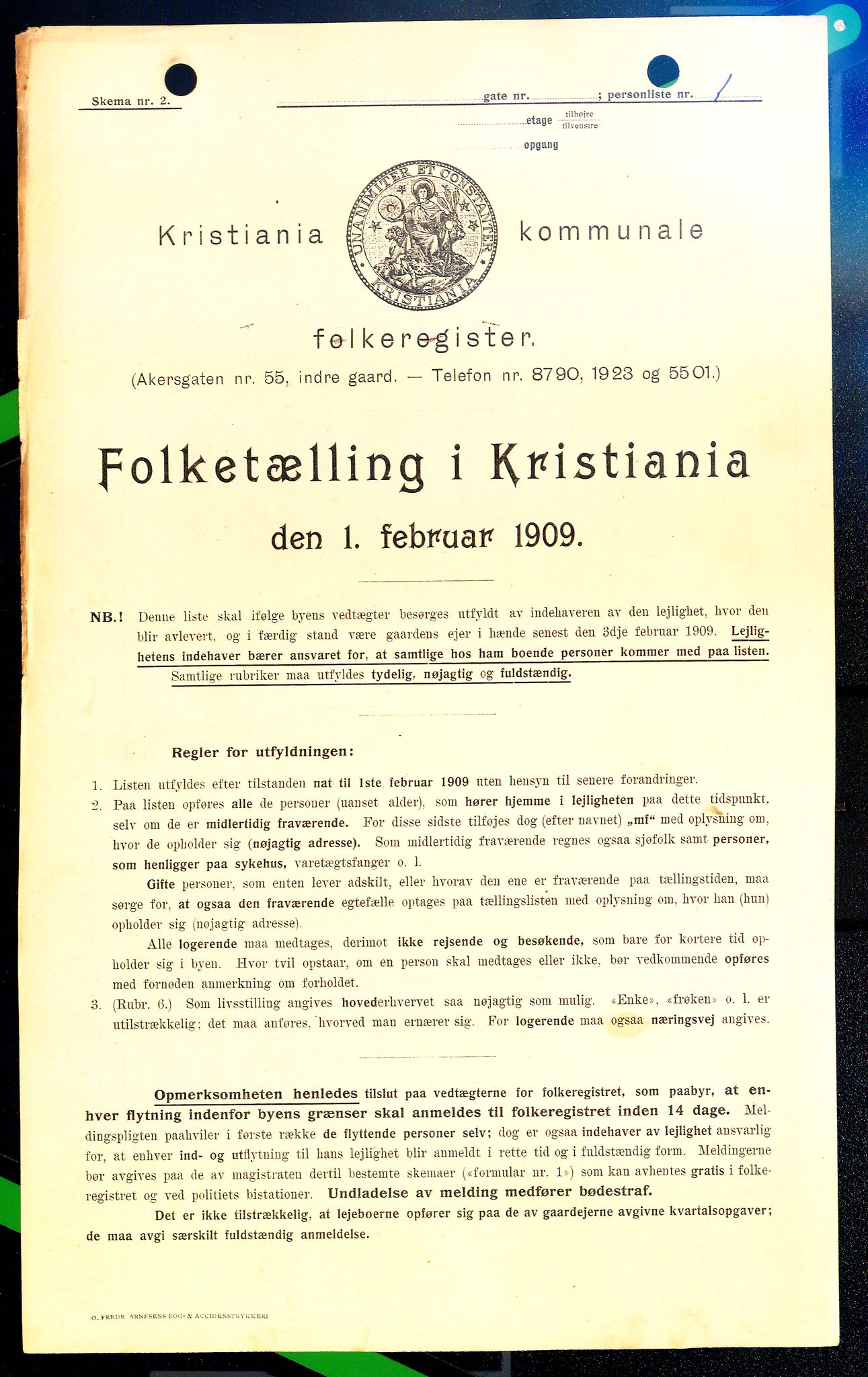 OBA, Kommunal folketelling 1.2.1909 for Kristiania kjøpstad, 1909, s. 59671