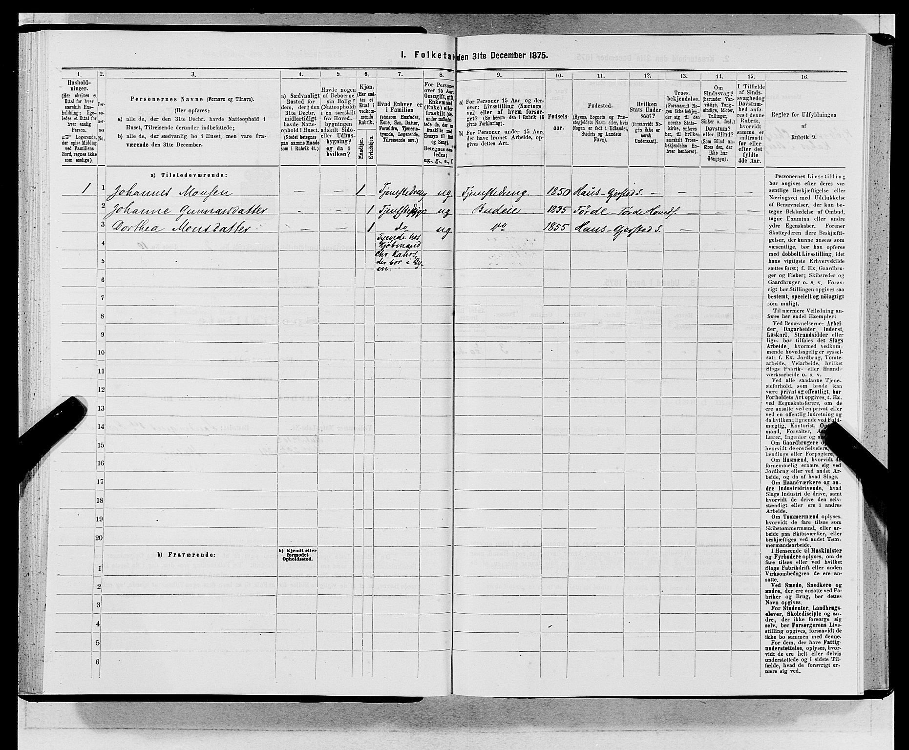 SAB, Folketelling 1875 for 1281L Bergen landdistrikt, Domkirkens landsokn og Sandvikens landsokn, 1875, s. 146