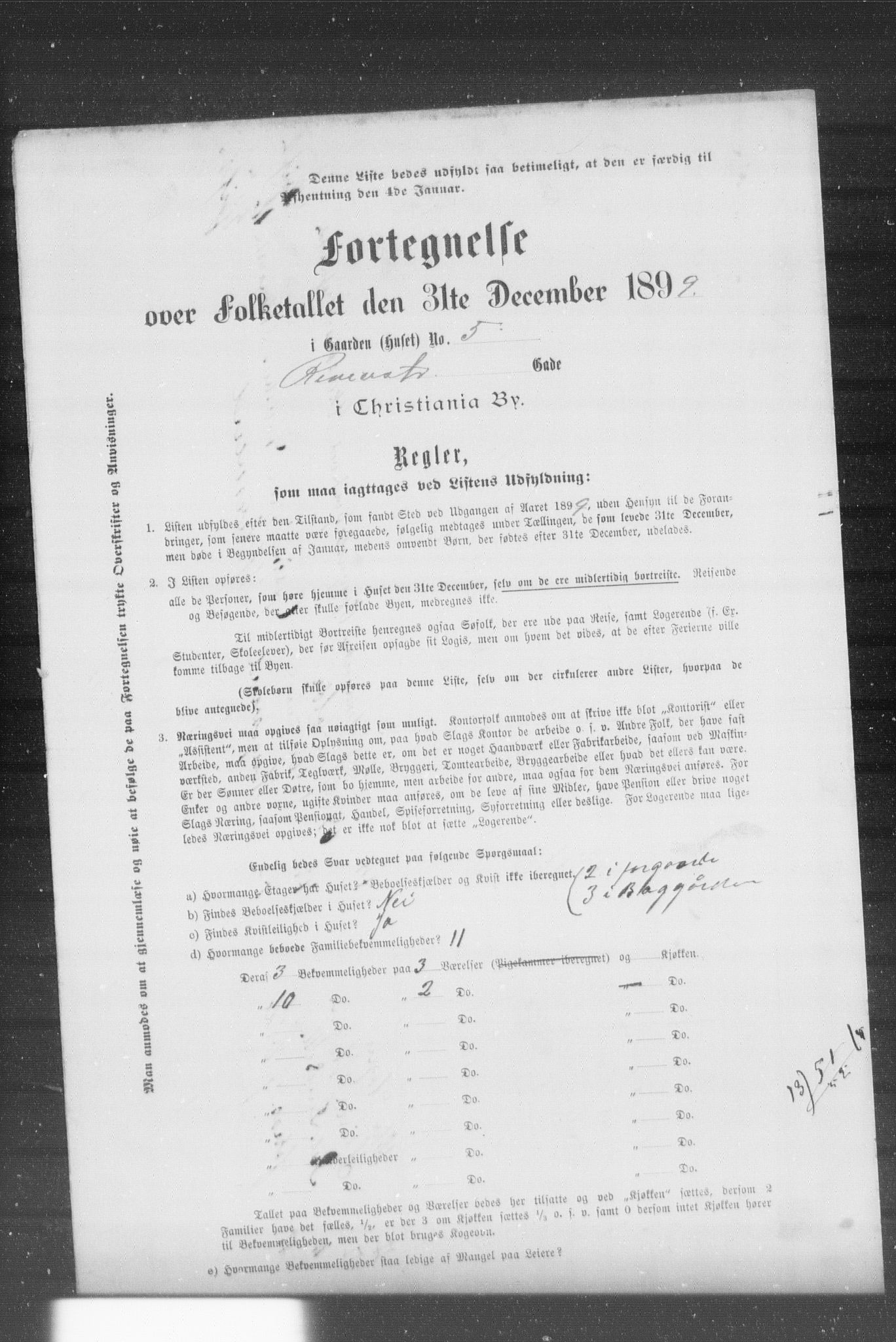 OBA, Kommunal folketelling 31.12.1899 for Kristiania kjøpstad, 1899, s. 10798