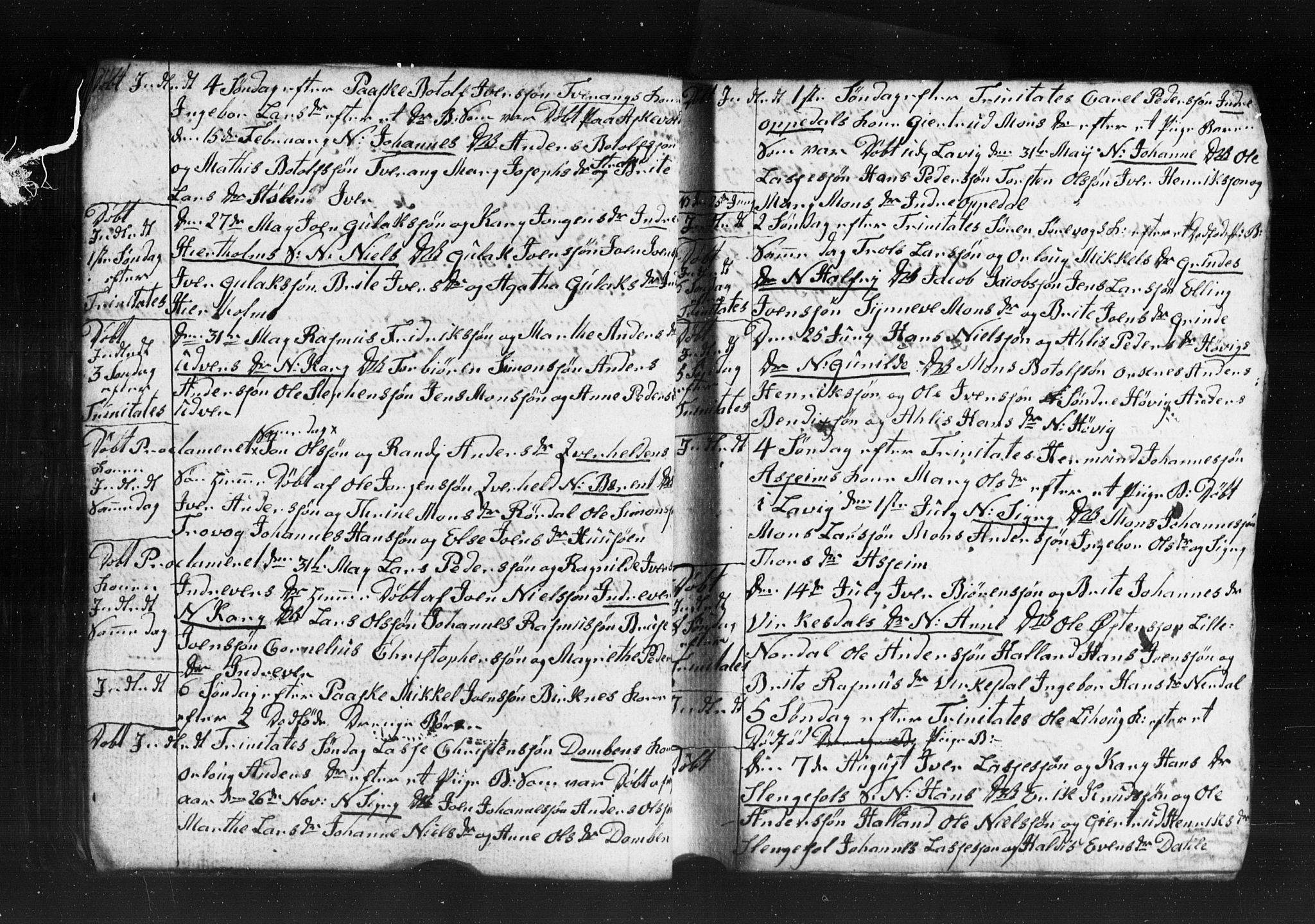 Gulen sokneprestembete, AV/SAB-A-80201/H/Hab: Klokkerbok nr. A 2, 1791-1814