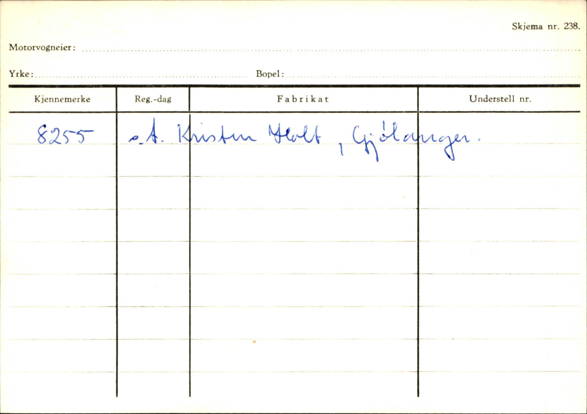 Statens vegvesen, Sogn og Fjordane vegkontor, AV/SAB-A-5301/4/F/L0125: Eigarregister Sogndal V-Å. Aurland A-Å. Fjaler A-N, 1945-1975, s. 2064