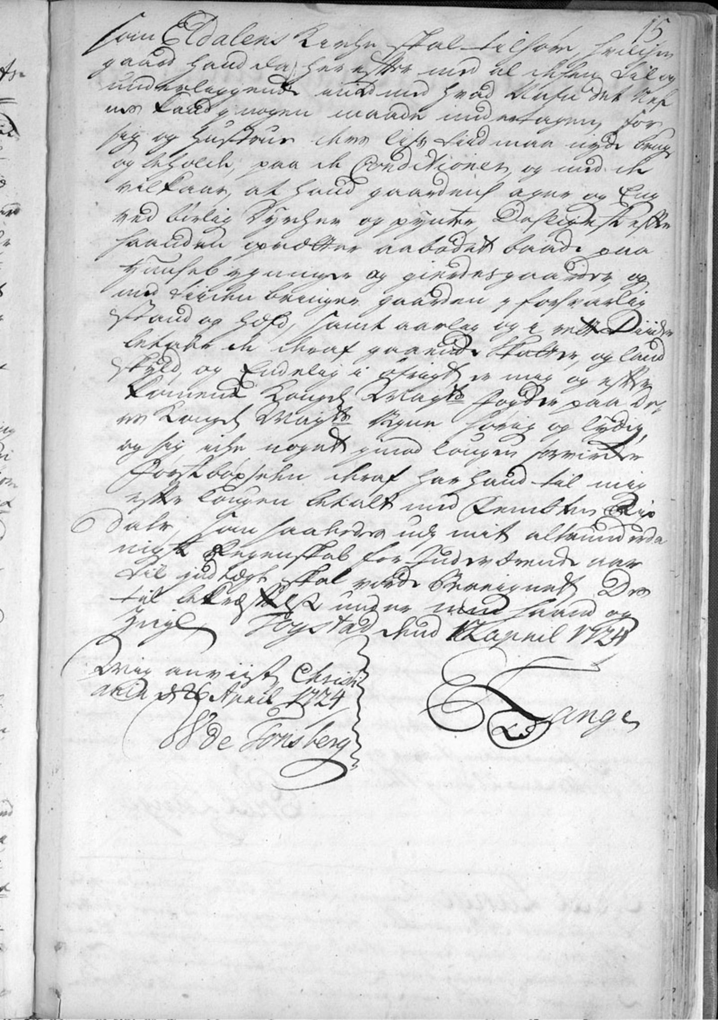 Hedemarken fogderi, AV/SAH-FOGDH-001/F/Fb/Fba/L0001: Bygselprotokoll, 1711-1797, s. 15a