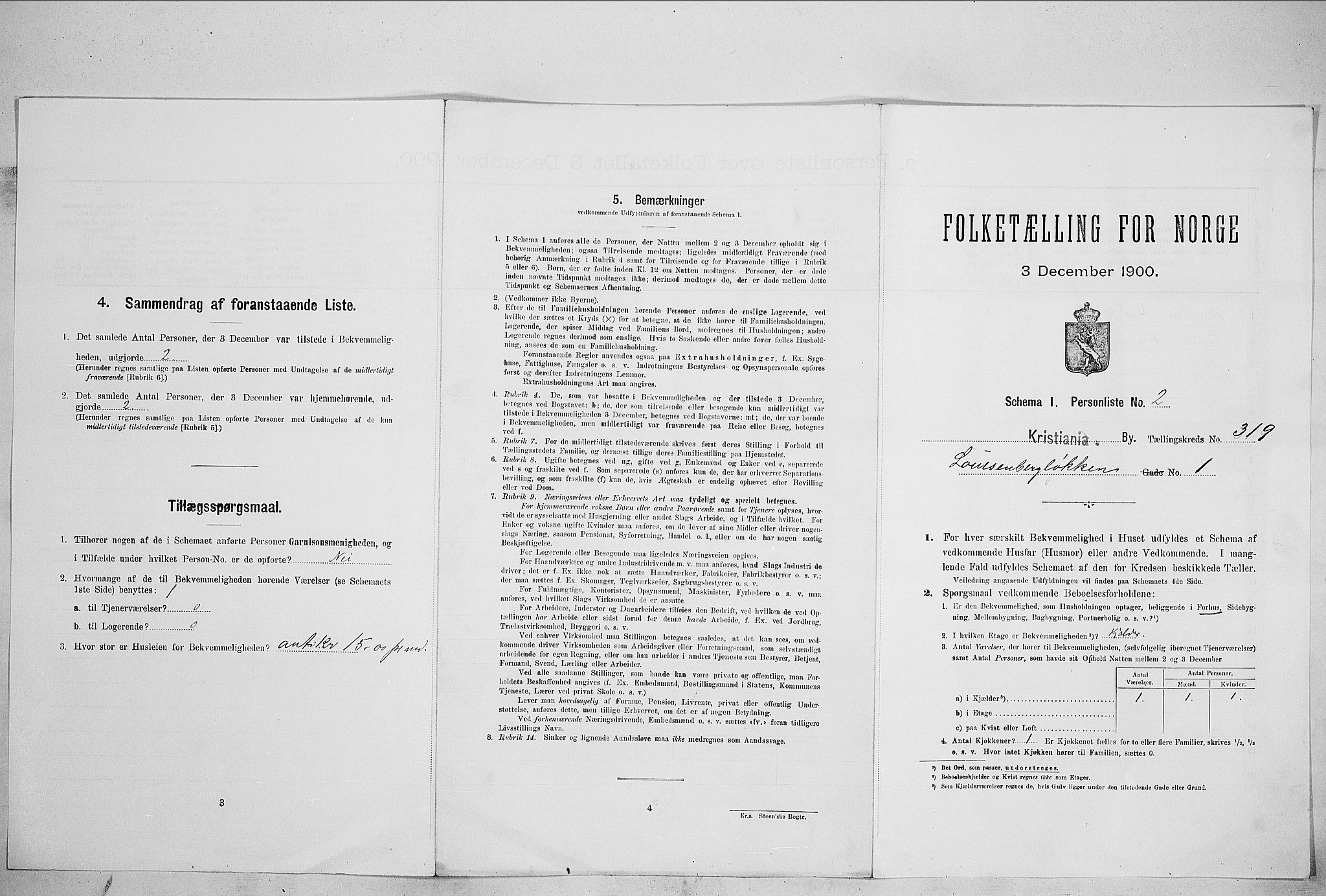 SAO, Folketelling 1900 for 0301 Kristiania kjøpstad, 1900, s. 53210