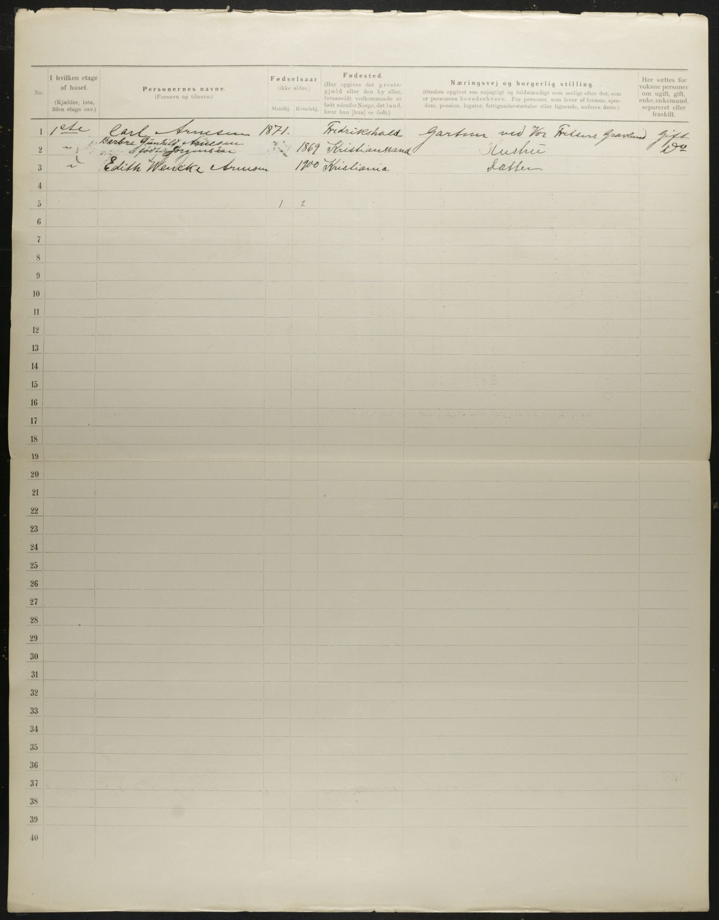 OBA, Kommunal folketelling 31.12.1901 for Kristiania kjøpstad, 1901, s. 756