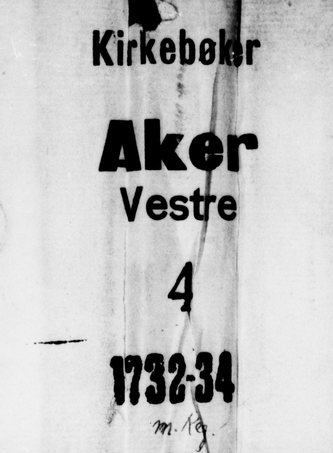 Aker prestekontor kirkebøker, AV/SAO-A-10861/F/L0004: Ministerialbok nr. 4, 1732-1734
