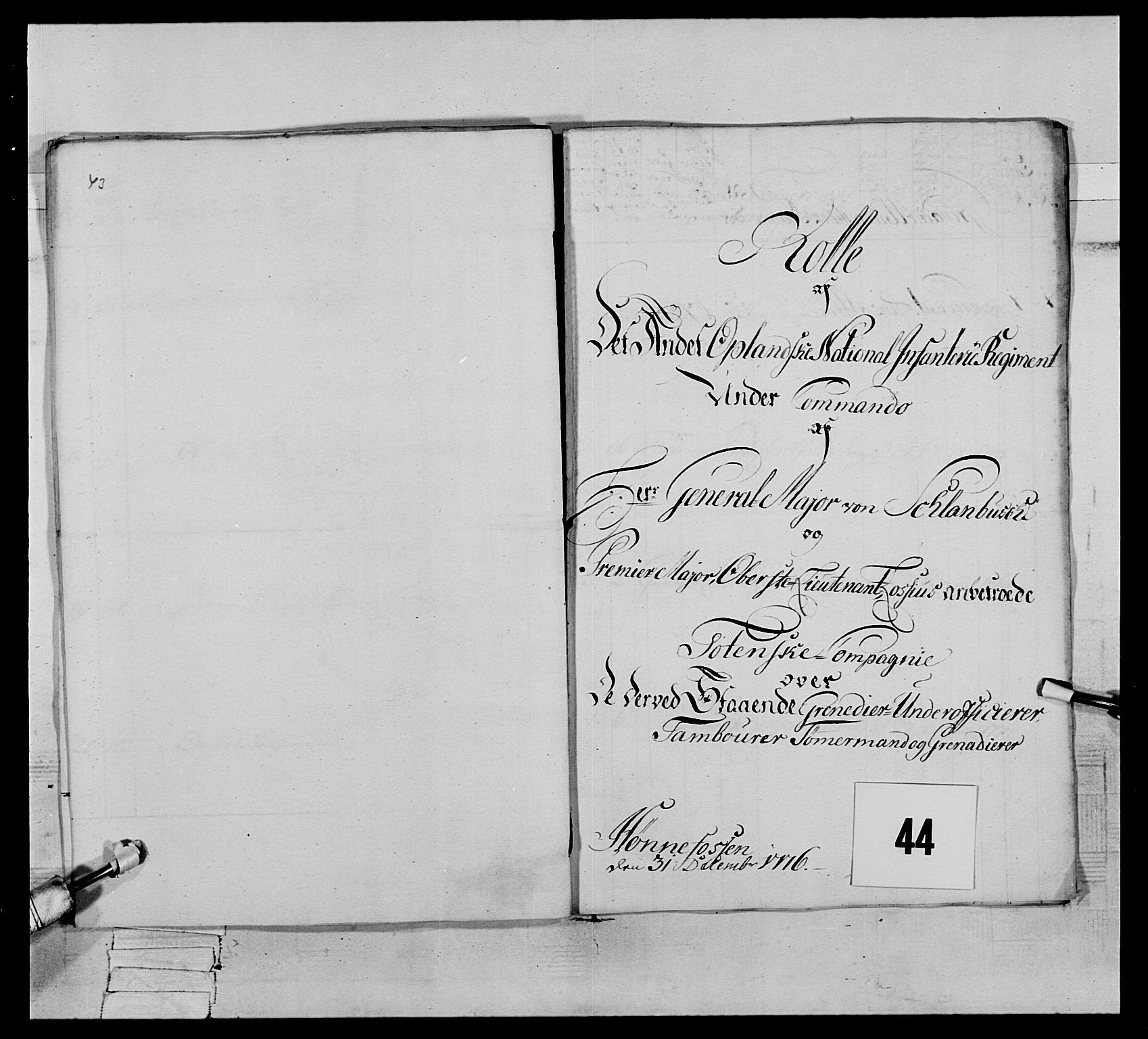 Generalitets- og kommissariatskollegiet, Det kongelige norske kommissariatskollegium, RA/EA-5420/E/Eh/L0064: 2. Opplandske nasjonale infanteriregiment, 1774-1784, s. 227