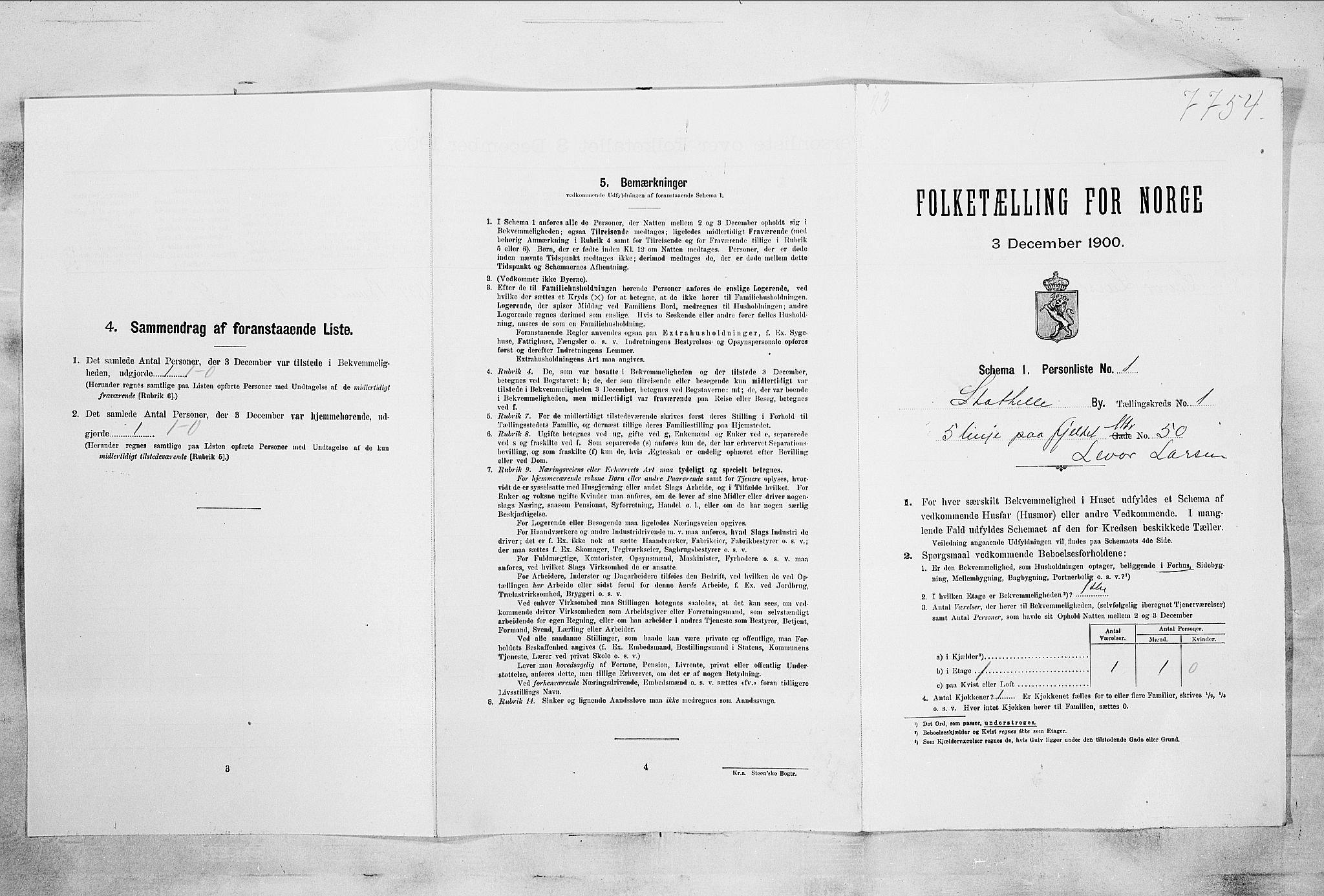 SAKO, Folketelling 1900 for 0803 Stathelle ladested, 1900, s. 140