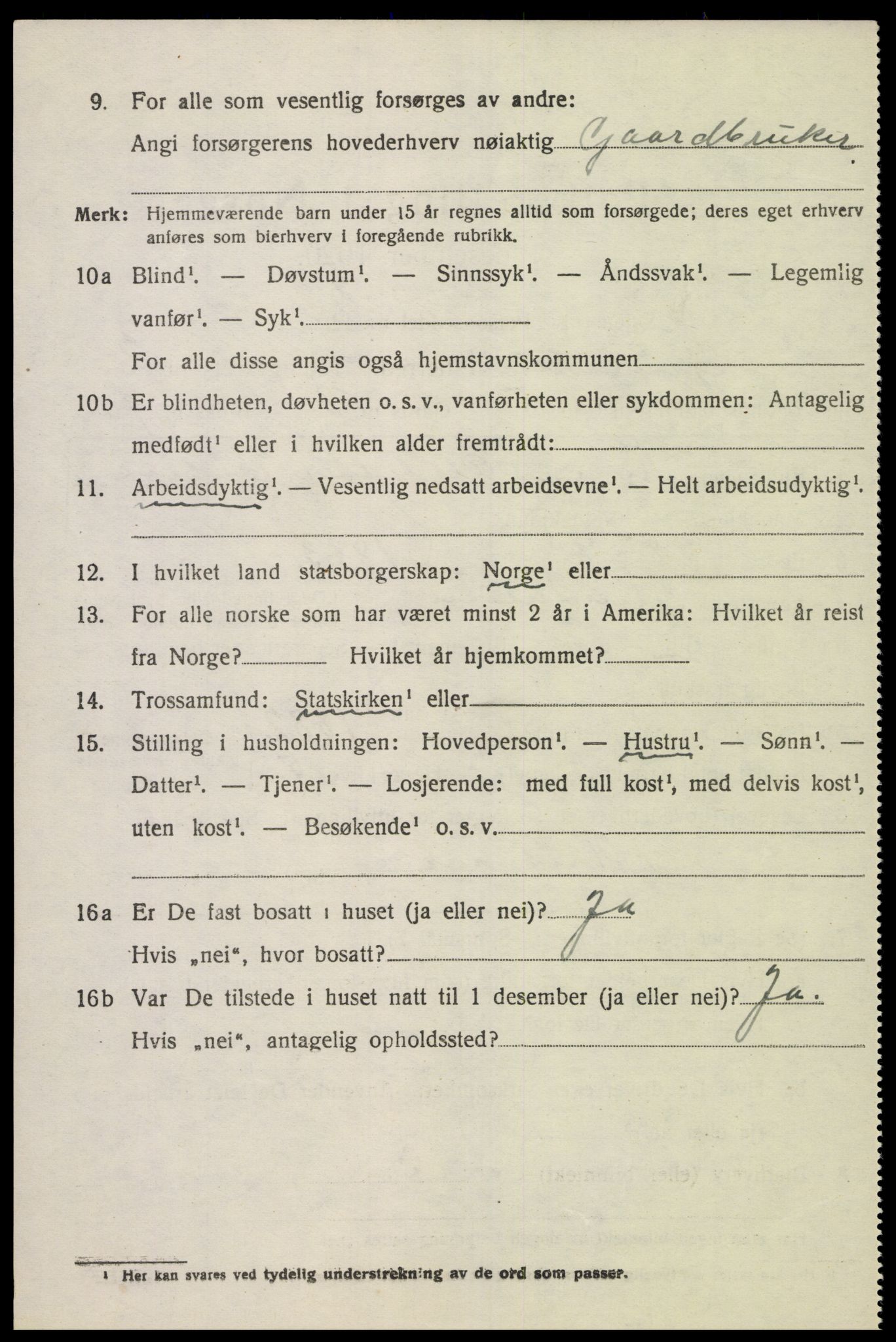 SAK, Folketelling 1920 for 1025 Grindheim herred, 1920, s. 596