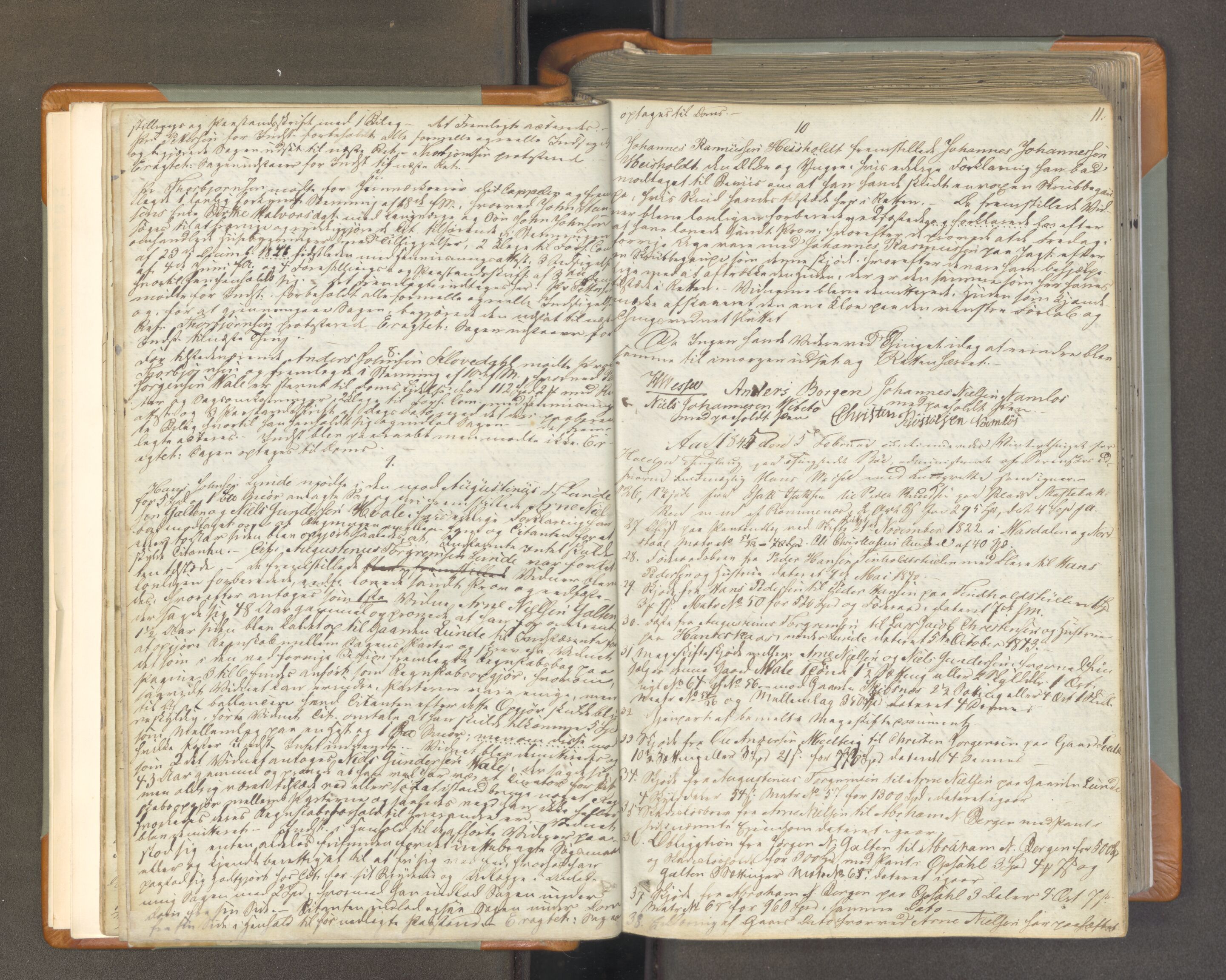 Nedre Telemark sorenskriveri, AV/SAKO-A-135/F/Fa/L0043: Tingbok, 1845-1850, s. 10b-11a