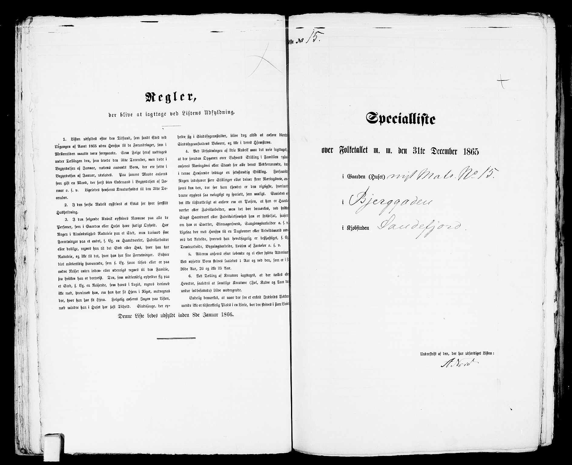 RA, Folketelling 1865 for 0706B Sandeherred prestegjeld, Sandefjord kjøpstad, 1865, s. 36