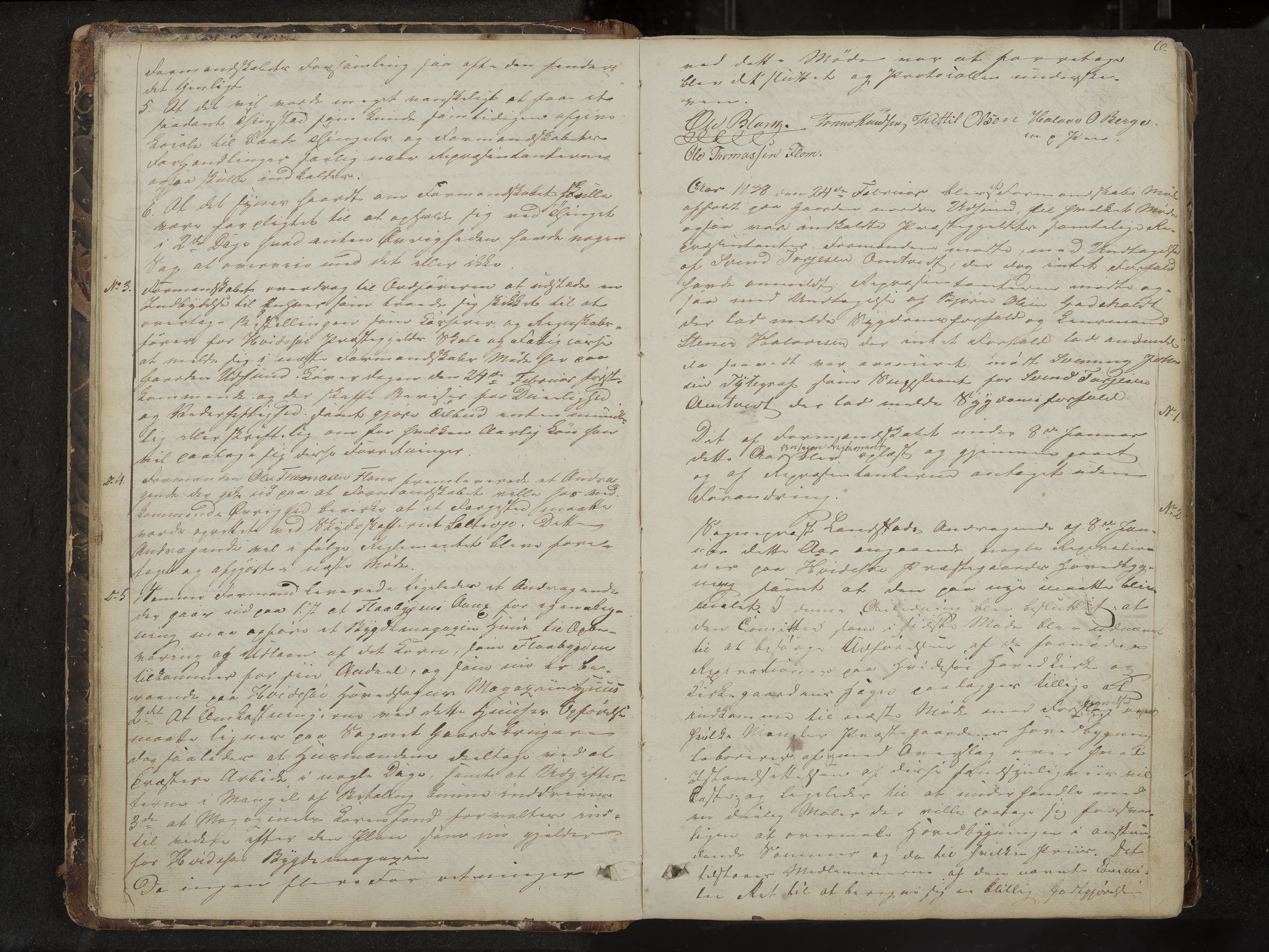 Kviteseid formannskap og sentraladministrasjon, IKAK/0829021/A/Aa/L0001: Møtebok med register, 1837-1866, s. 6