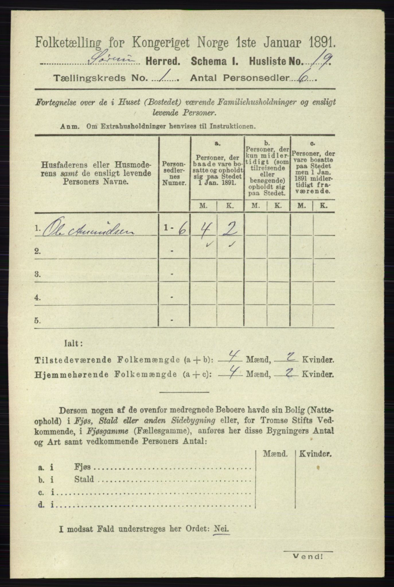 RA, Folketelling 1891 for 0226 Sørum herred, 1891, s. 38